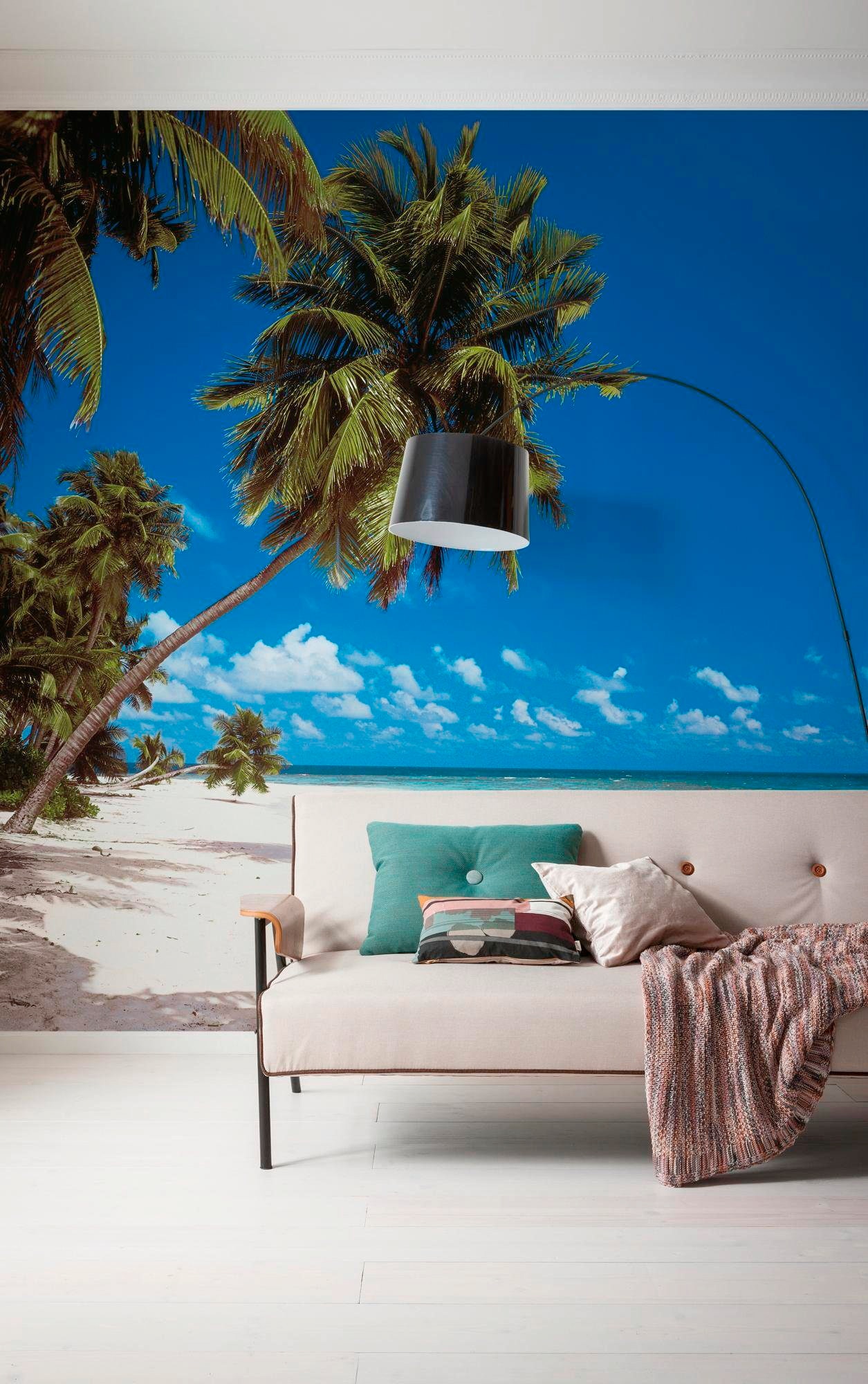 Komar Vliestapete »Digitaldruck Vlies -  Maldives - Größe 300 x 250 cm« bedruckt glatt Wohnzimmer, Schlafzimmer