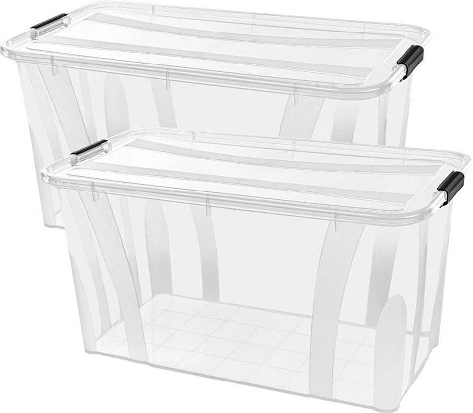 Siena Home Aufbewahrungsbox »Anzio«, (Set, 2 St.), Kunststoff, 100% recycle günstig online kaufen