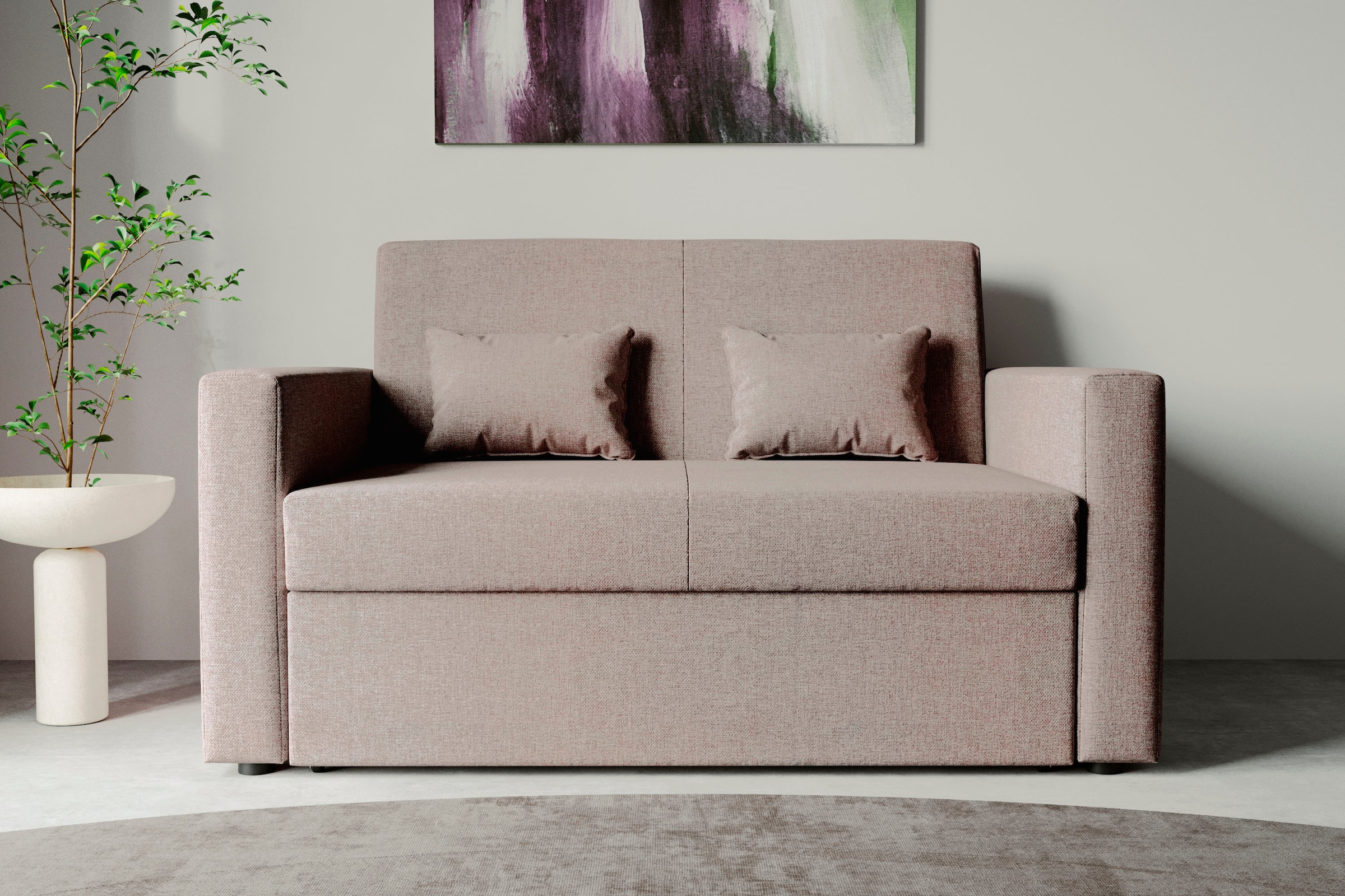 Schlafsofa online kompaktes Bettfunktion »Ravena«, INOSIGN Sofa, bestellen mit 2-Sitzer