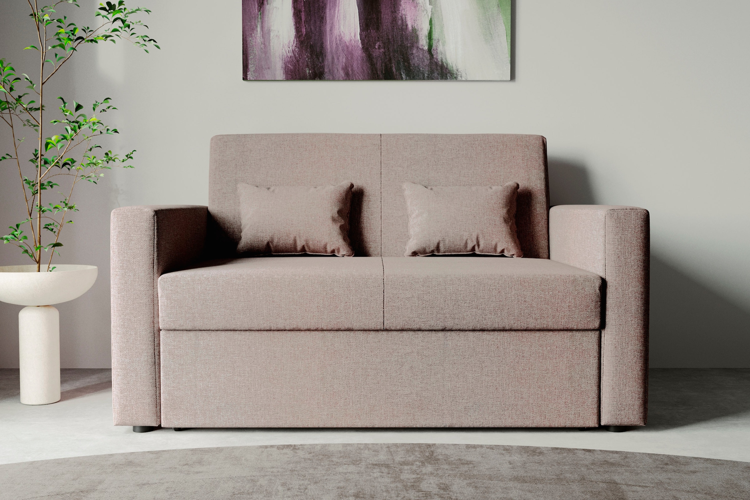 2-Sitzer online bestellen kompaktes INOSIGN Bettfunktion mit Schlafsofa Sofa, »Ravena«,