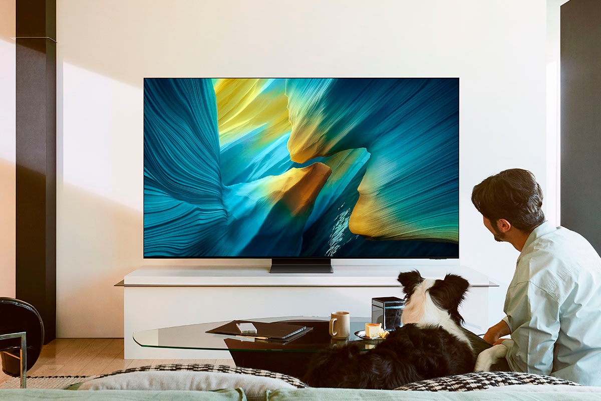 Samsung OLED-Fernseher »GQ65S95FAT«, 4K Ultra HD, Smart-TV, HDR Pro & Glare Free, Dolby Atmos & AI Sound, Gaming Hub, bis zu 165Hz