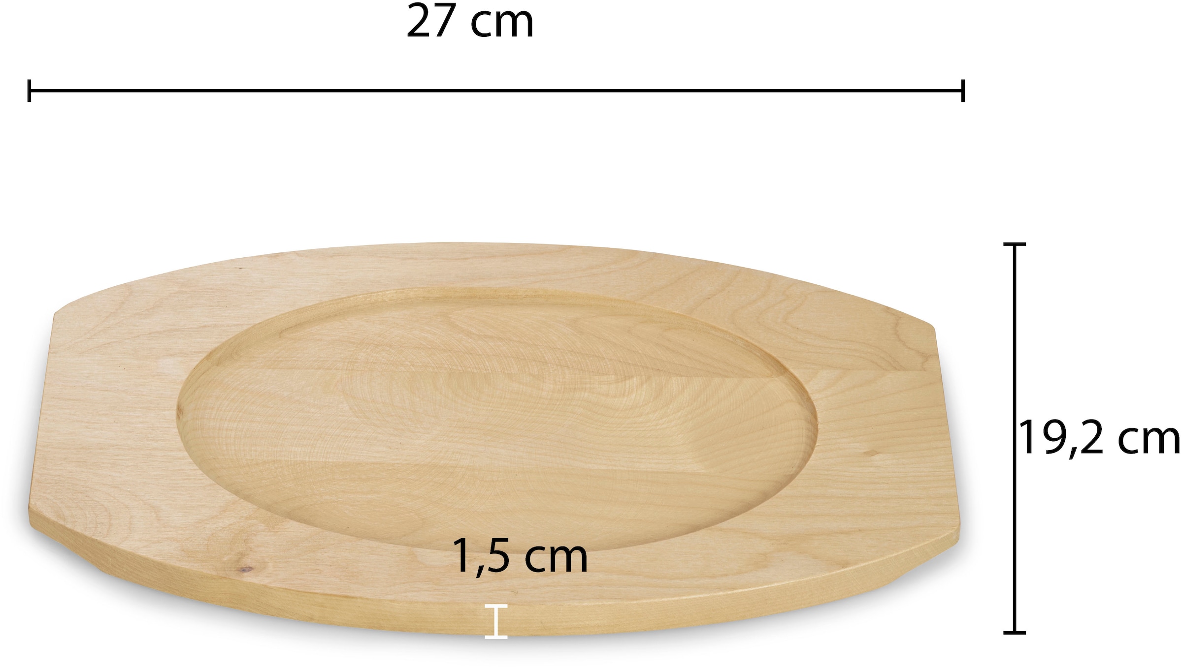 ECHTWERK Servierpfanne »2x Pfännchen "Oval" Grillstreifen«, Gusseisen, (Set, 2 tlg.), inkl. dekorativem Servierbrett, bereits eingebrannt