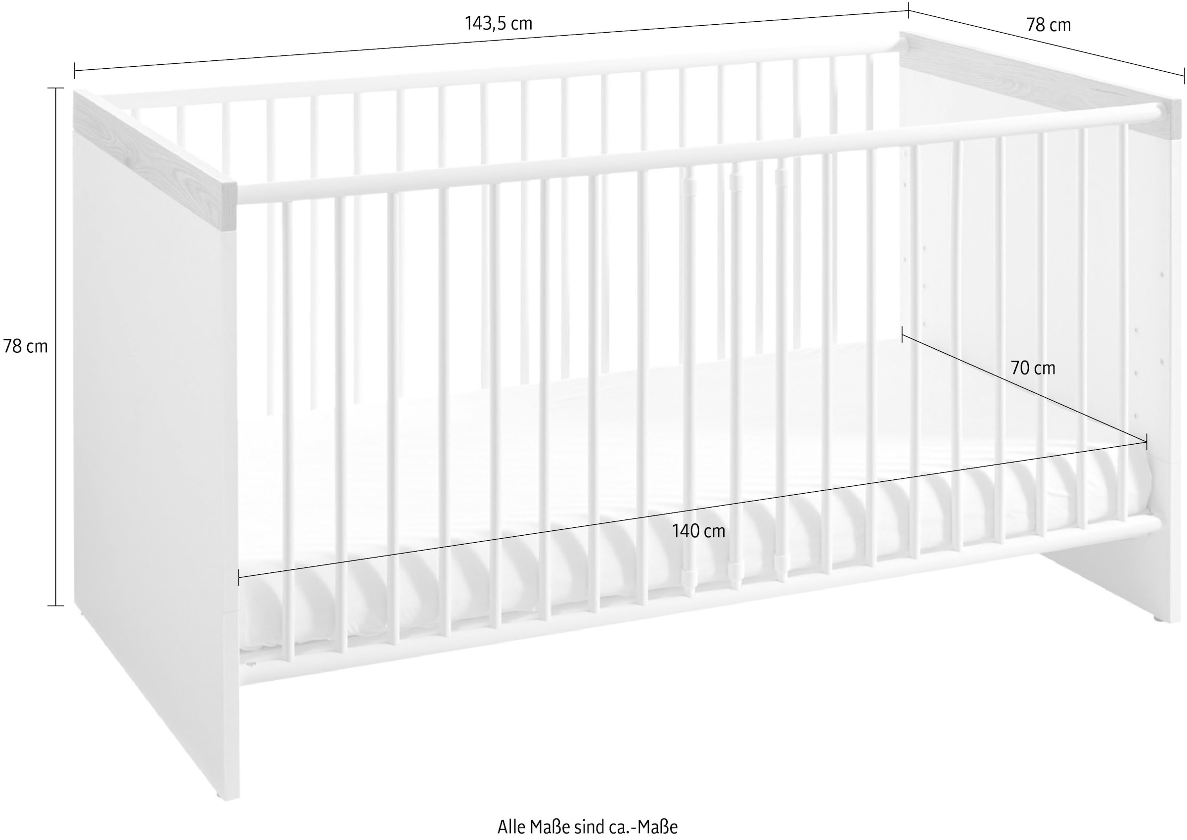 PAIDI Babybett »Hilja, by PAIDI«