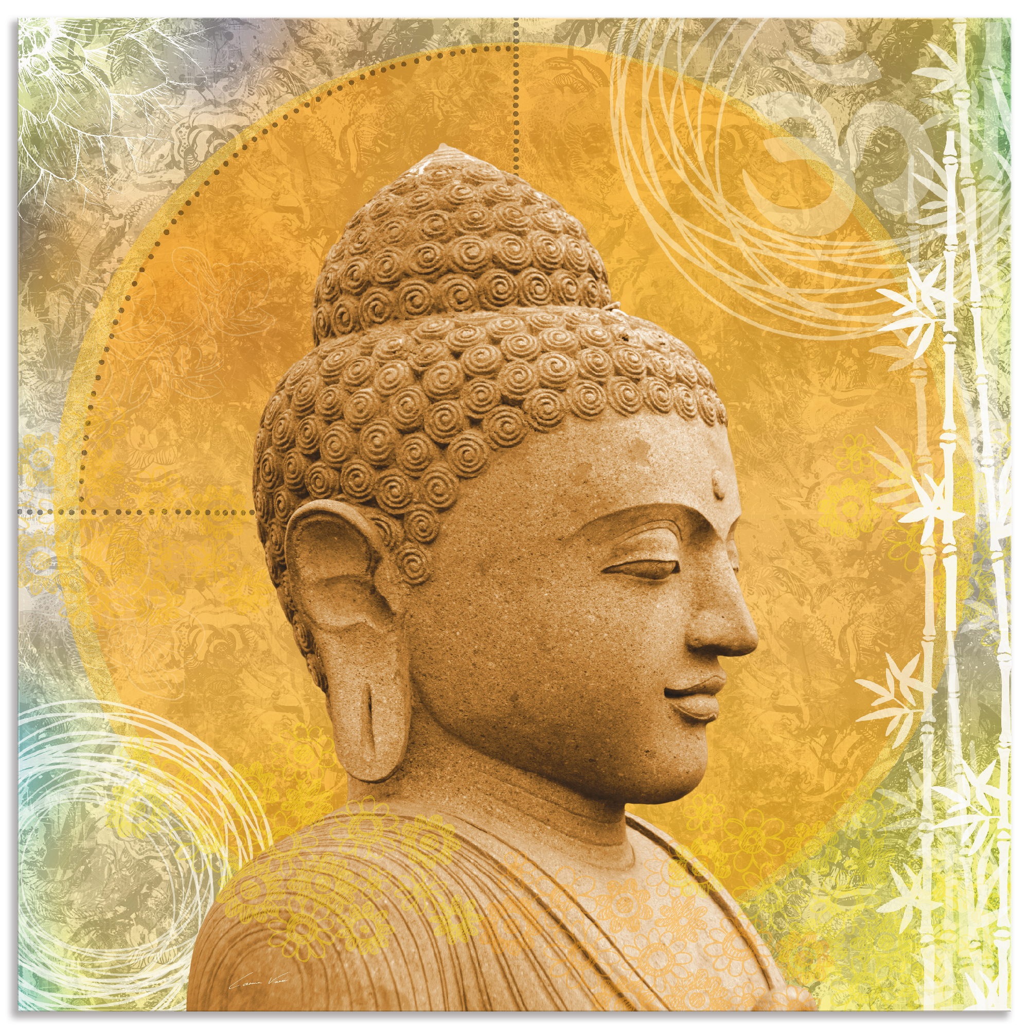Artland Wandbild »Buddha II« Spa 1 Stk. tlg. als Alubild, Outdoorbild, Lein günstig online kaufen
