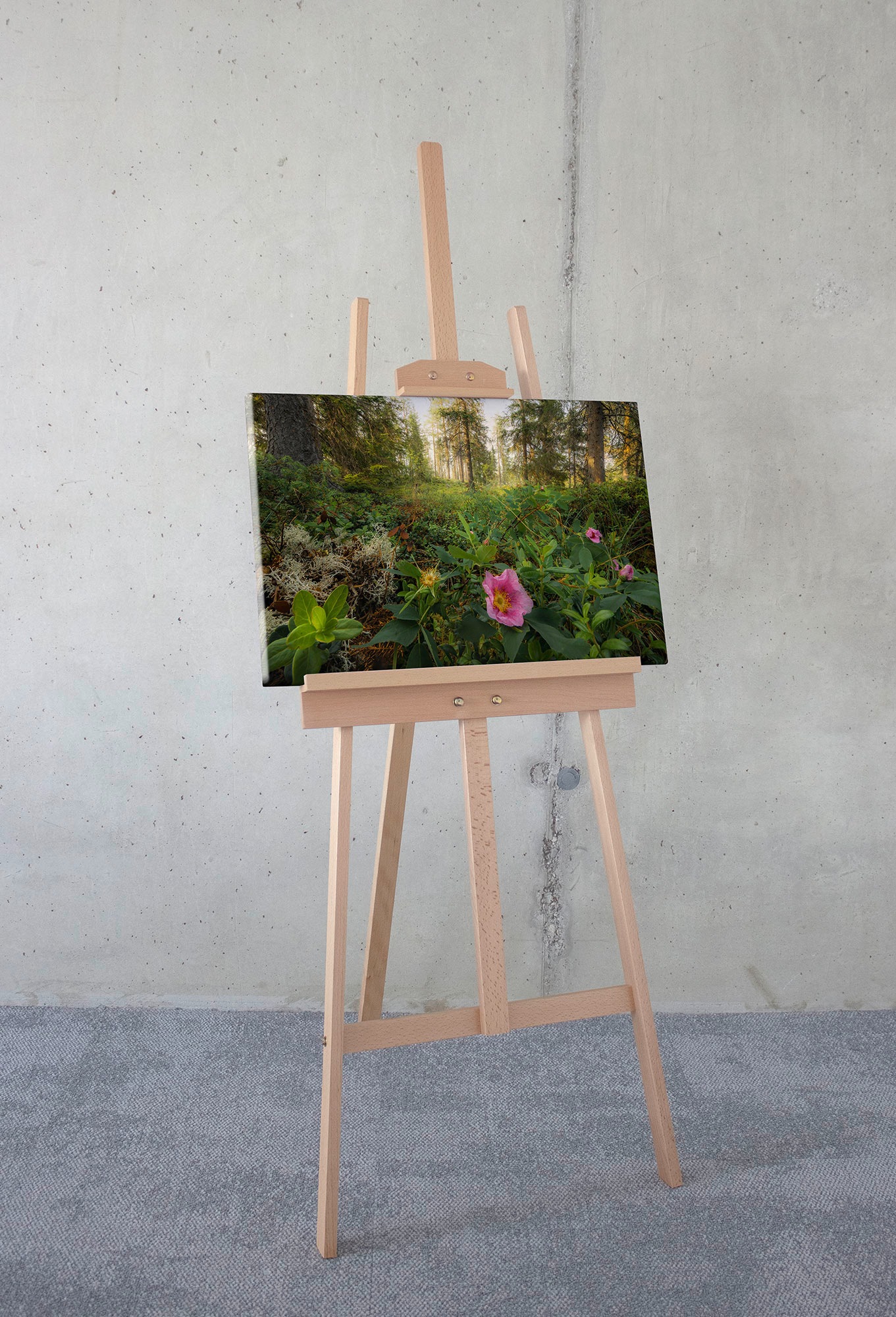 Komar Leinwandbild »Charming Woods - Größe 60 x 40 cm«, Baum-Blätter-Natur-Berge-Blumen-Foto-Jahreszeiten-Landschaft-Meer-Strand-Palmen, (Packung, 1 St.), Keilrahmenbild mi Echtholzrahmen