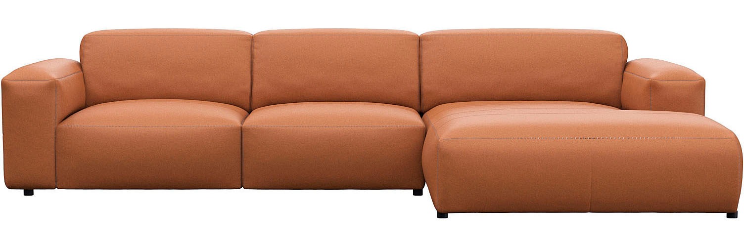 FLEXLUX Ecksofa »Lucera bequem und komfortabel durch hochwertigen Sitzaufba günstig online kaufen