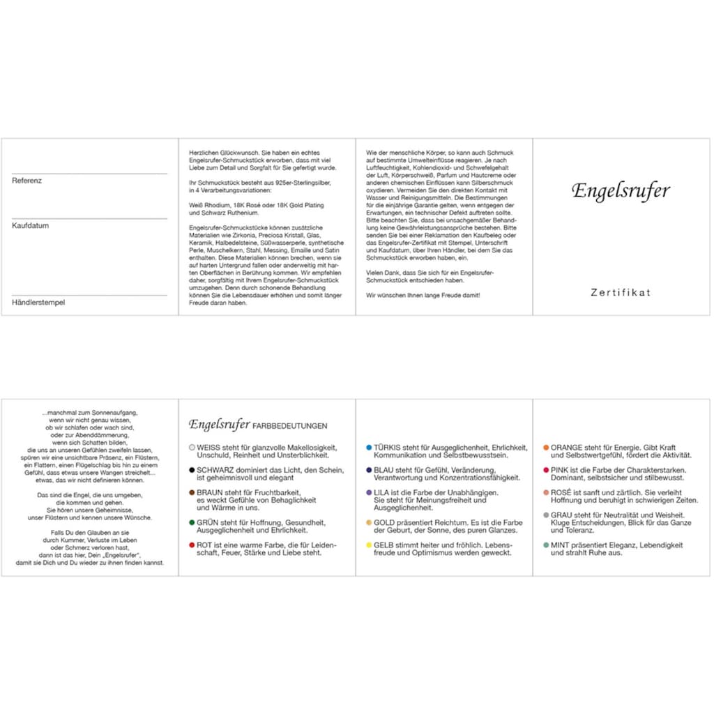 Engelsrufer Kettenanhänger »ENGELSRUFER, ER-01 ER-02 ER-04 ER-05 ER-06 ER-07 ER-08 ER-09 ER-16«, (Set, 2 tlg., inkl. Klangkugel)