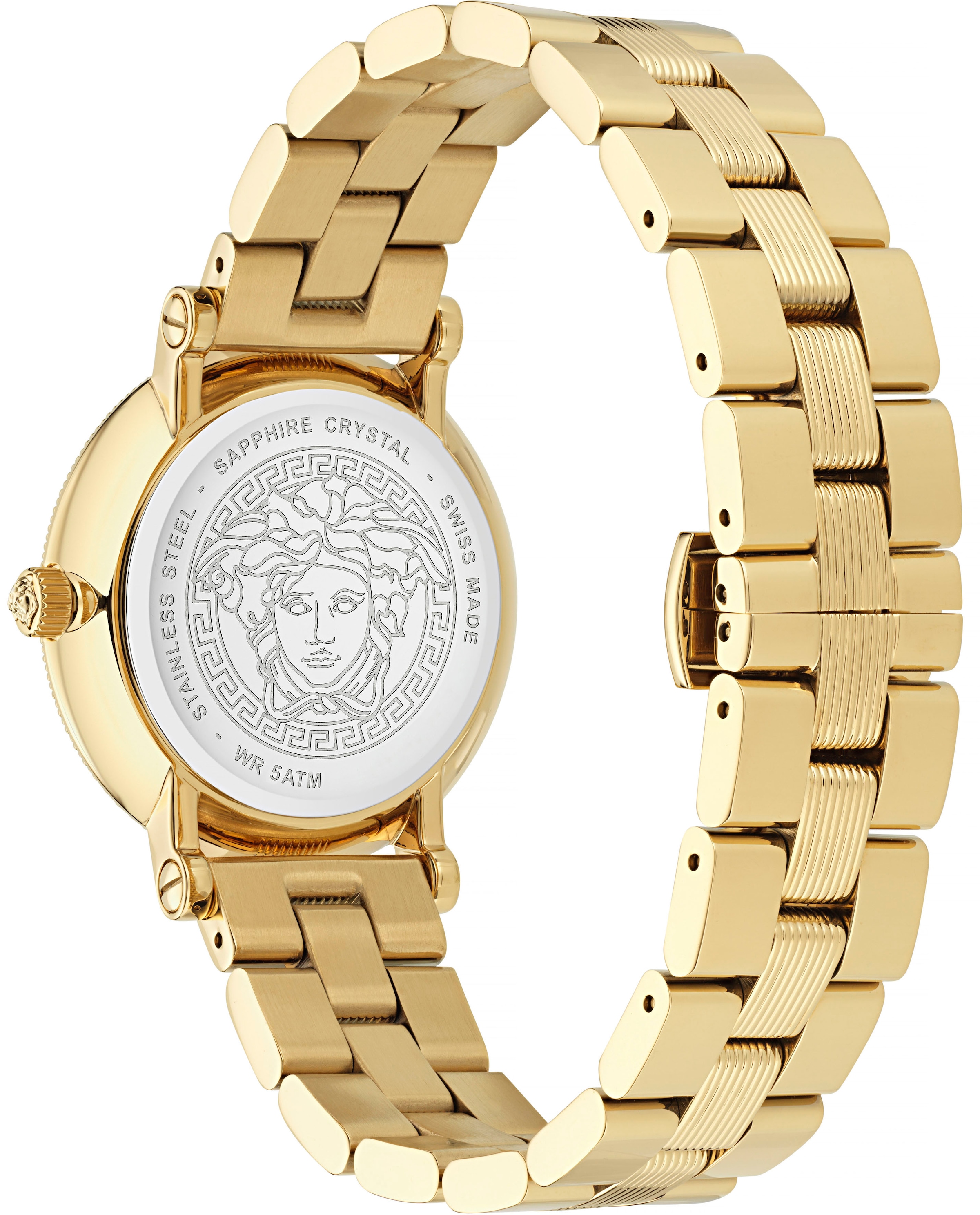 Versace Quarzuhr »GRECA FLOURISH, VE7F00623«, Armbanduhr, Damenuhr, Saphirglas, Swiss Made, analog