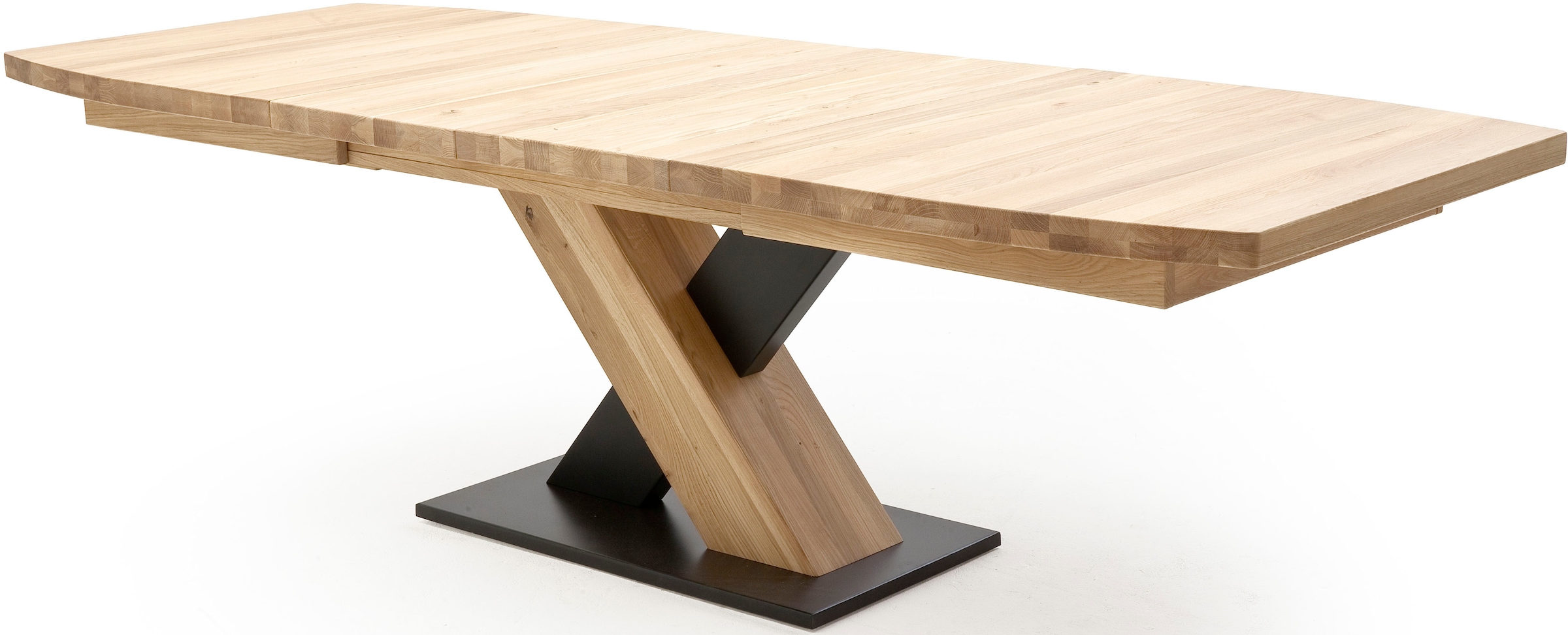 3. Bild von MCA furniture Esstisch »Mendoza«, Esstisch Bootsform mit X-Säule, ausziehbar