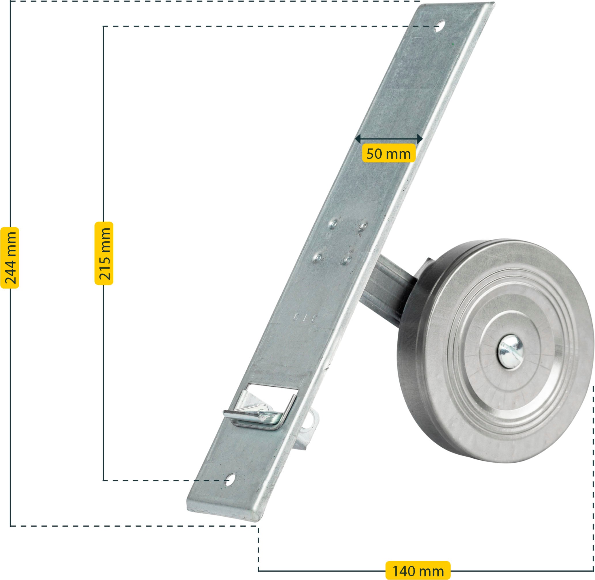 SCHELLENBERG Einlass-Gurtwickler »für das Rollladensystem Maxi, Lochabstand 21,5 cm, Unterputz-Montage« Set, 1 Stk. tlg. für Rollladengurte mit 23 mm Breite