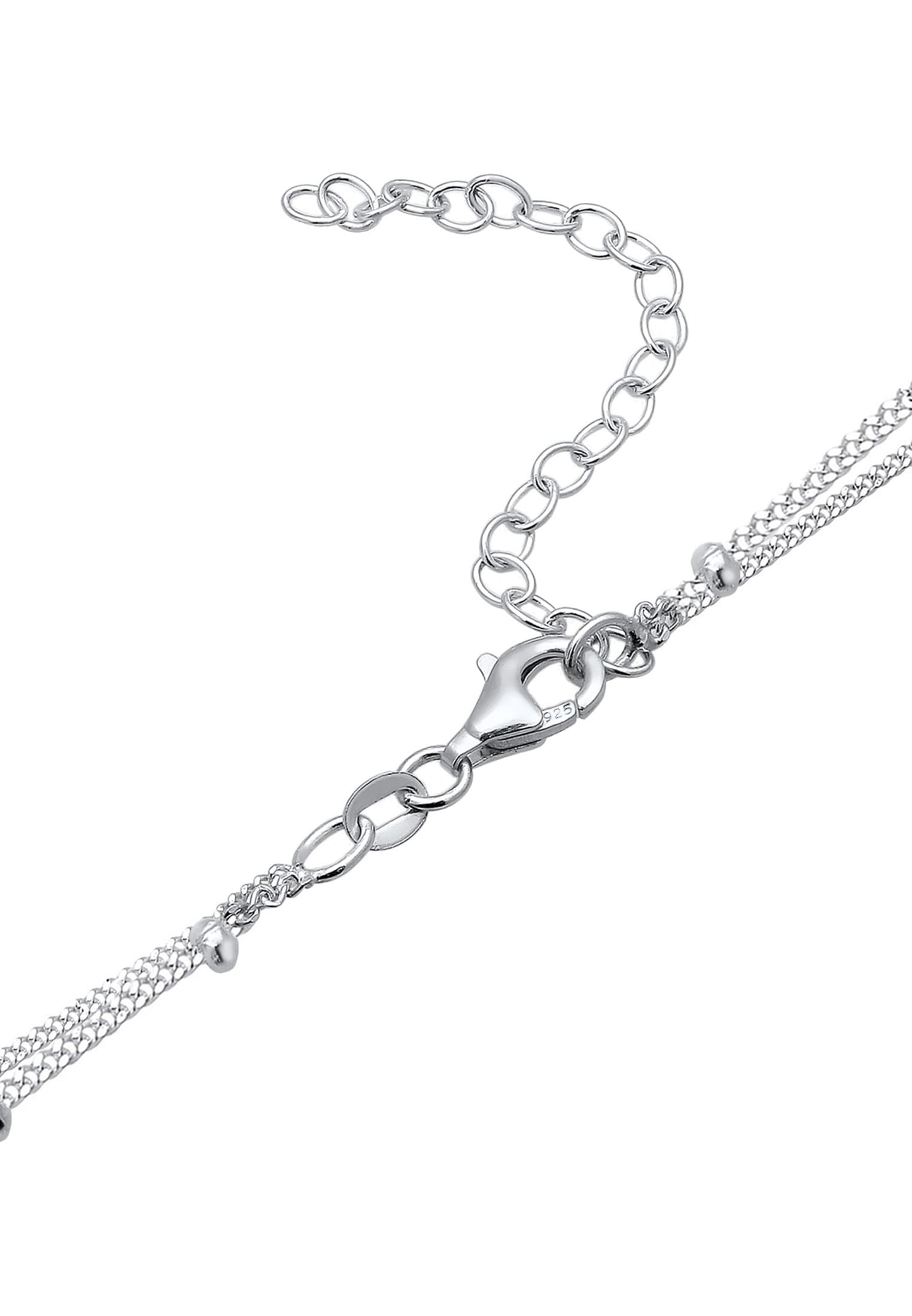 Elli Gliederkette »2-lagig Layer im Geo Look 925 Sterling Silber«