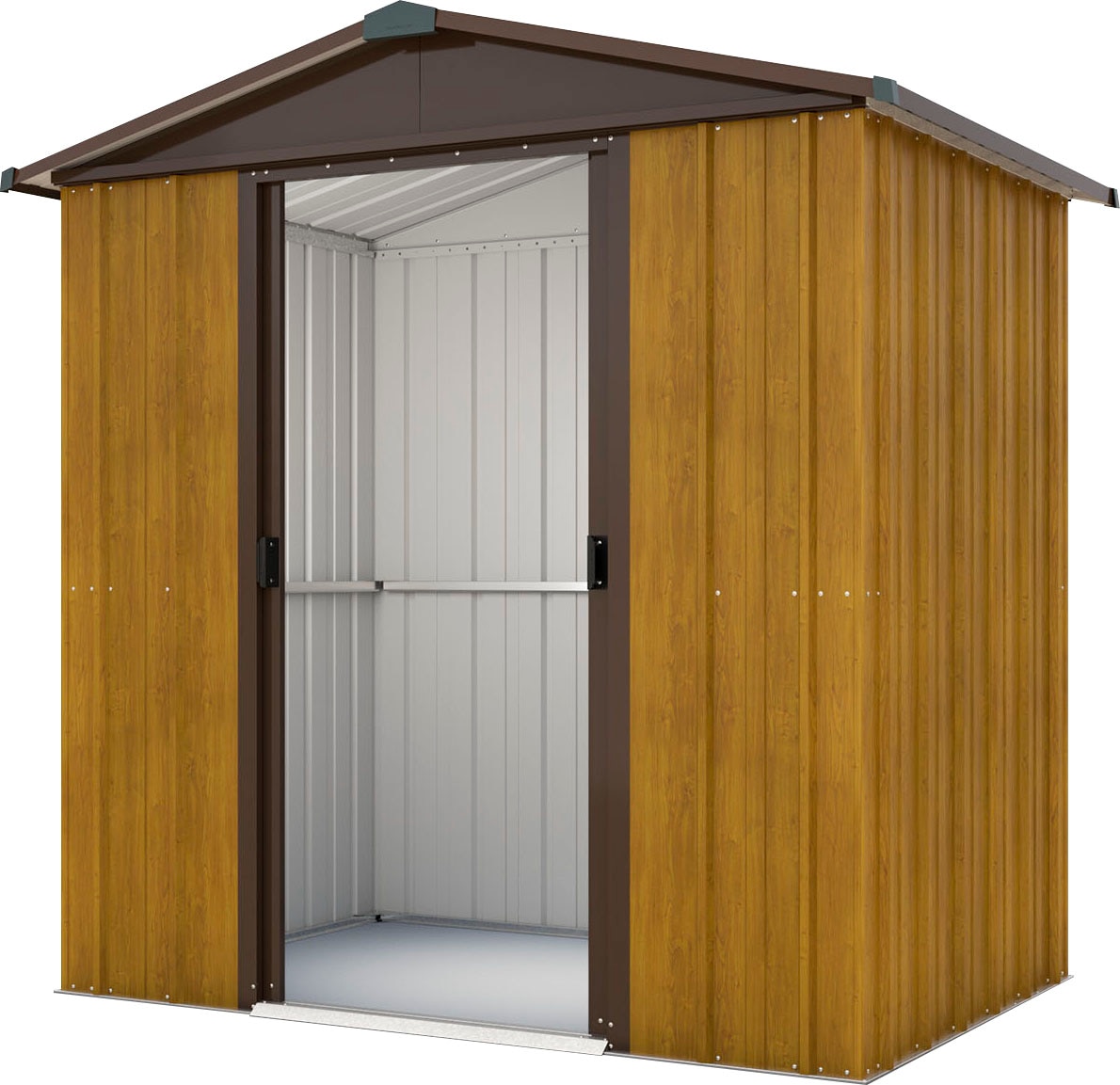 YARDMASTER Gerätehaus »Konstanz 65WGY« Metall braun
