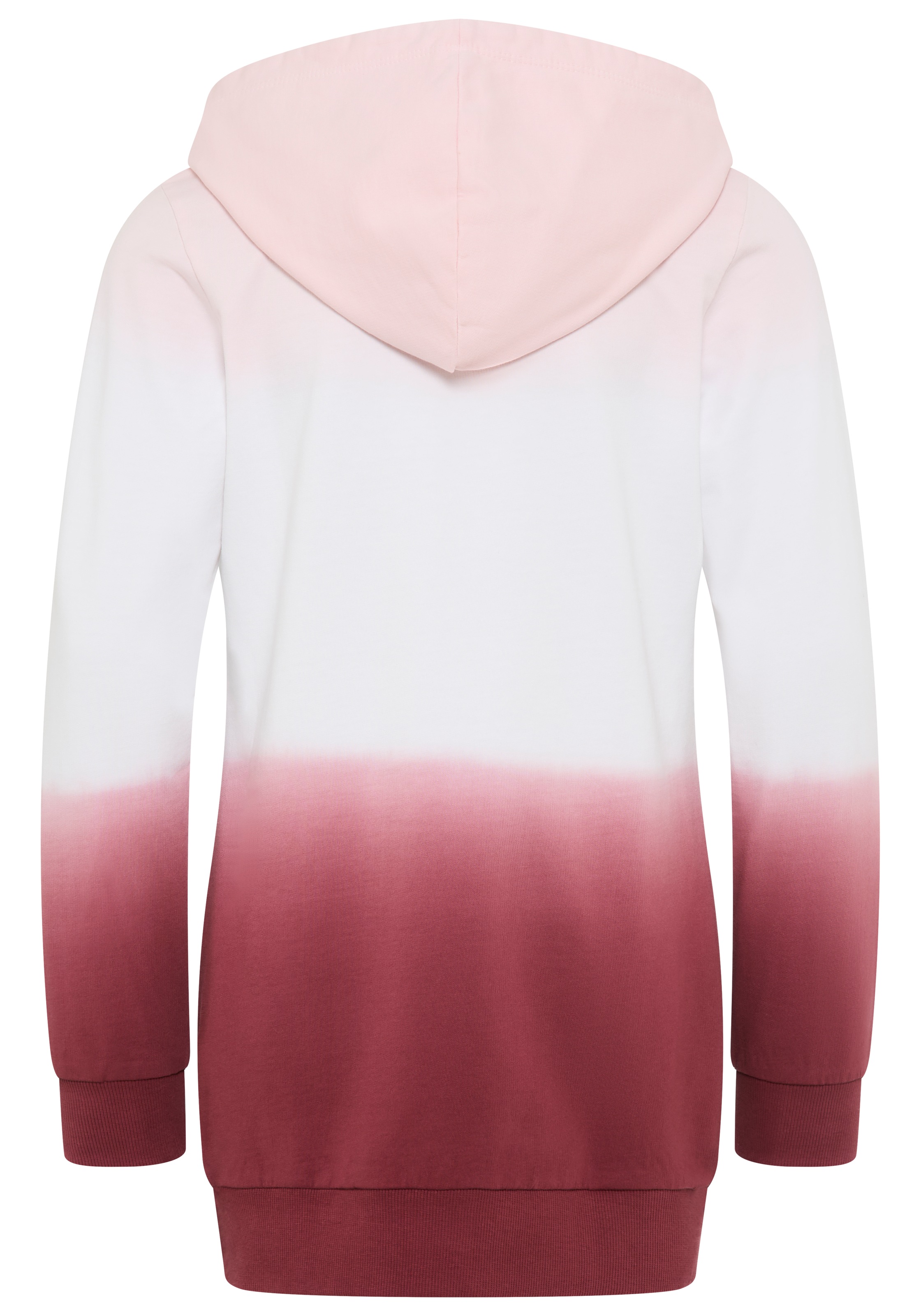 KangaROOS Kapuzensweatshirt », Longsweatshirt mit Farbverlauf«, Langarm mit Bündchen, taillierter Schnitt, mit Logodruck