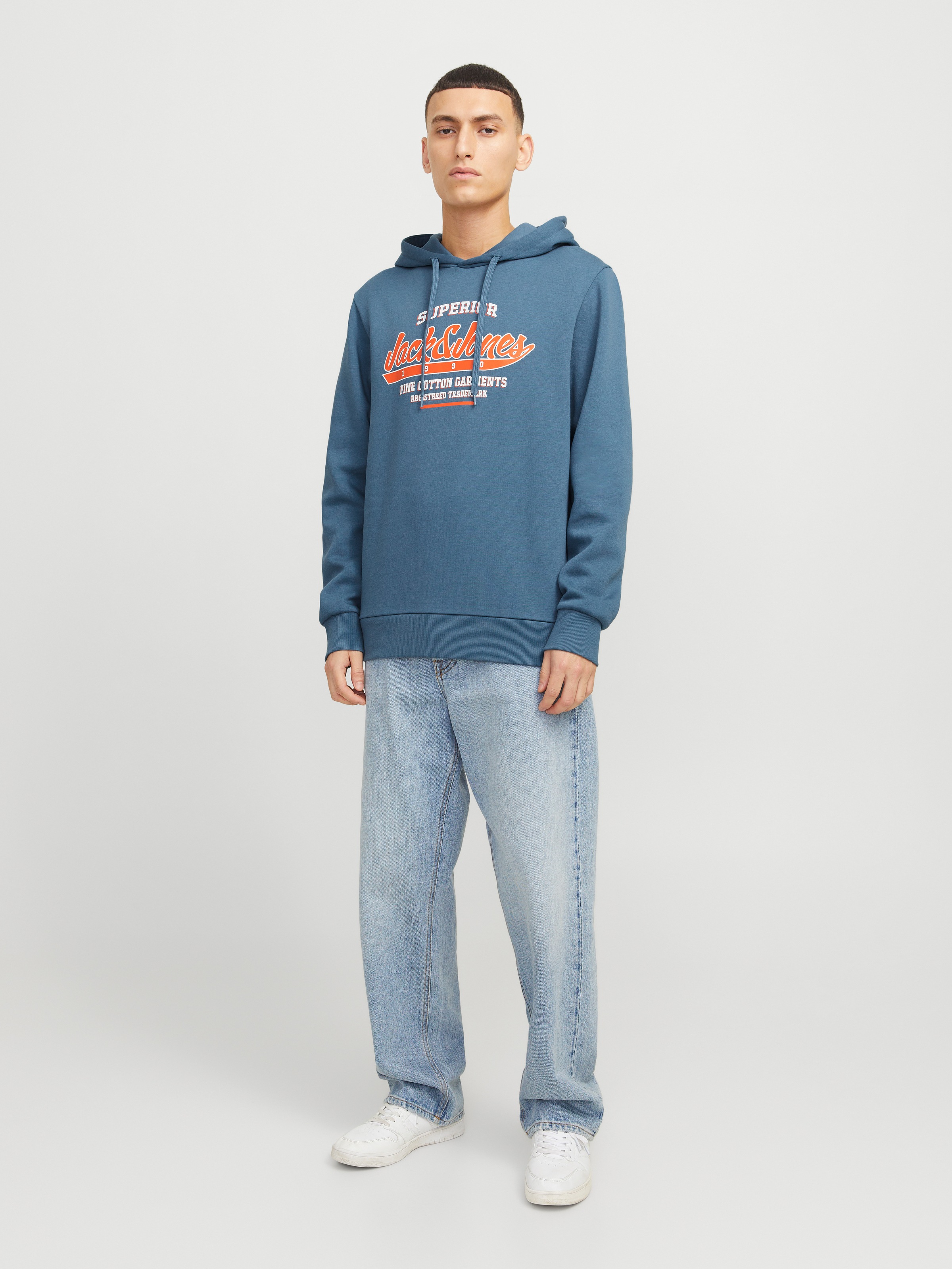 Jack & Jones Kapuzensweatshirt »JJELOGO SWEAT HOOD 2 COL 24/25 NOOS«, mit Logo Print