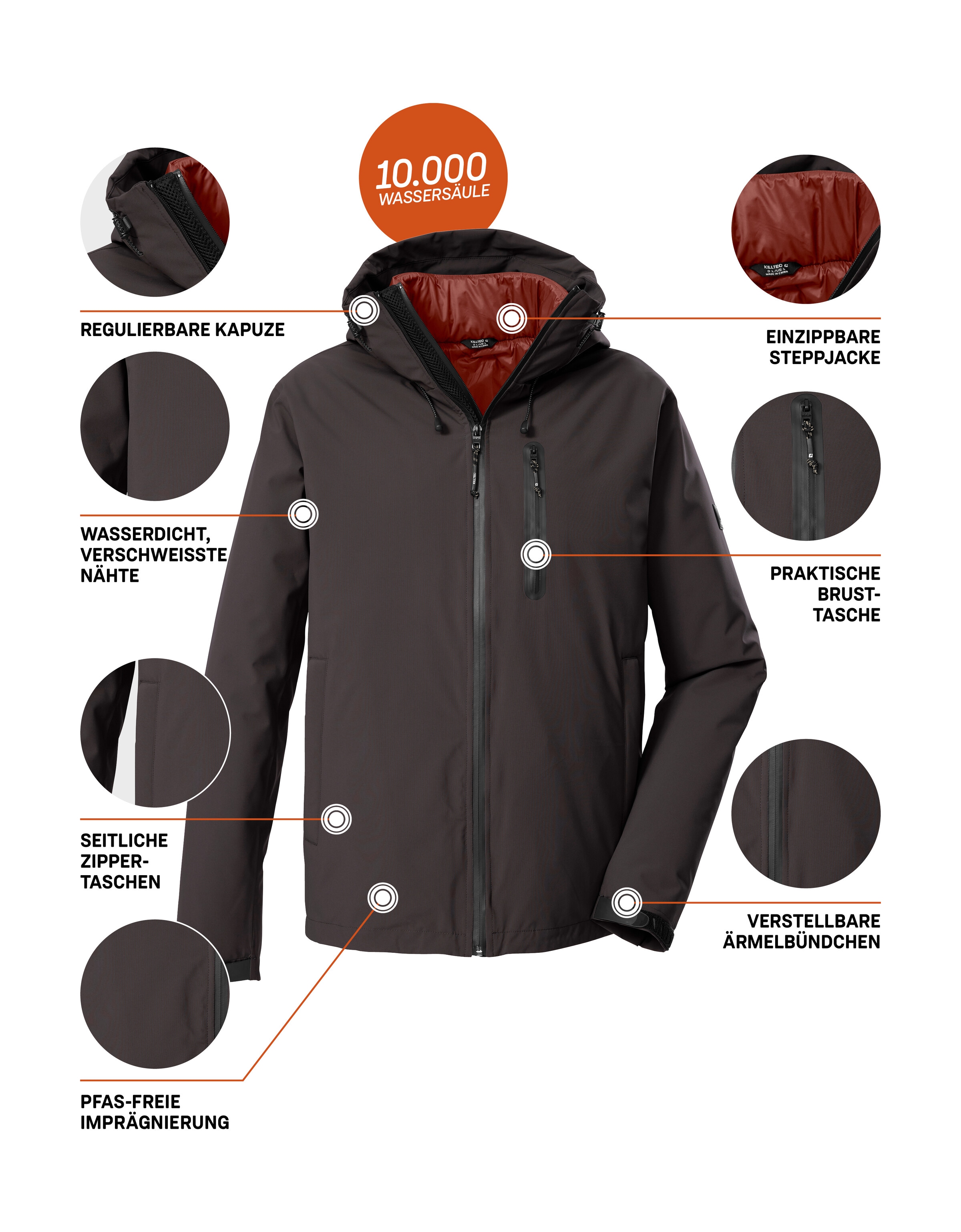 Killtec 3-in-1-Funktionsjacke »KOW 95 MN JCKT«