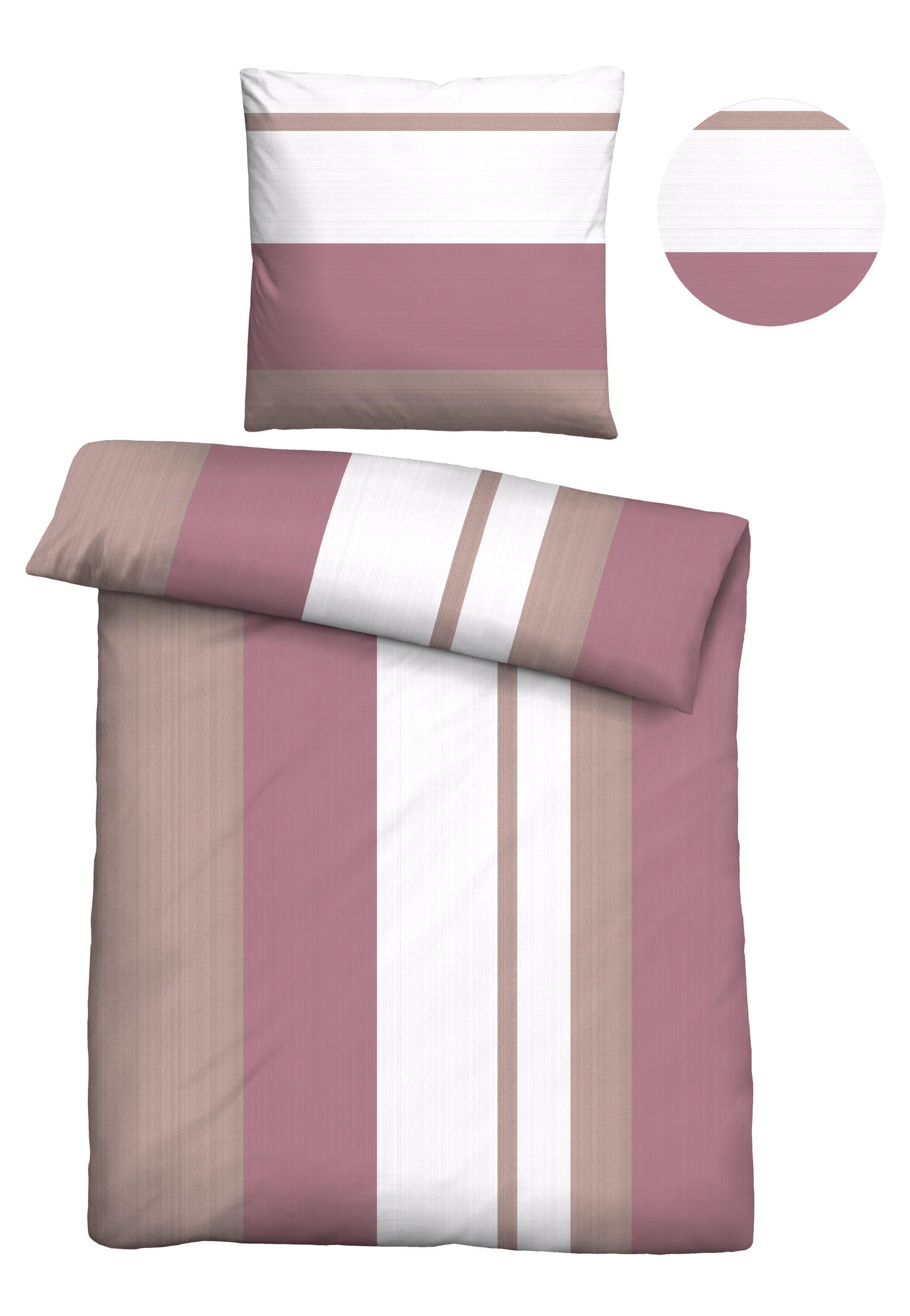 Castell - Markenbettwäsche Bettwäsche »0350443«, Poly-Cotton, wohlig warm, pflegeleicht, atmungsaktiv, Reißverschluss