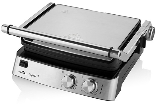 ETA Kontaktgrill »Party Chef, 515590000« 2000 W mit 180° Öffnung silberfarben/schwarz 0,85 m Kabellänge
