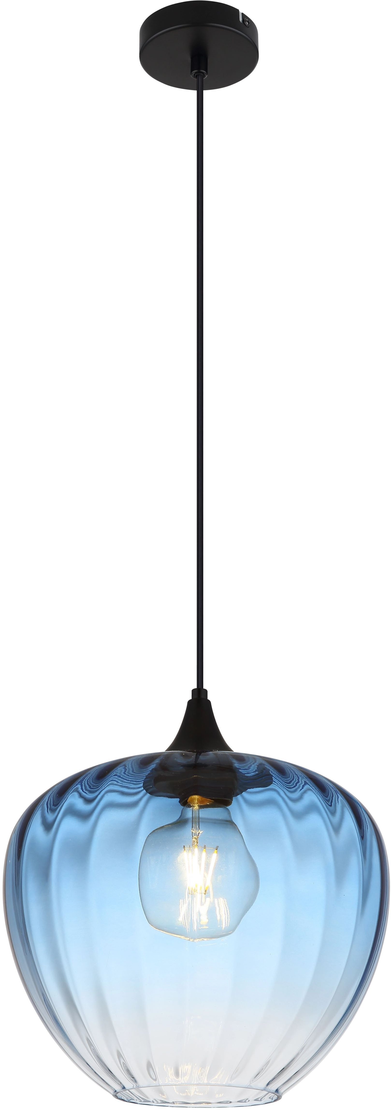 GLOBO LIGHTING Pendelleuchte »SANDER« E27 1 Stk. Gläser, Hängeleuchte, Wohn günstig online kaufen