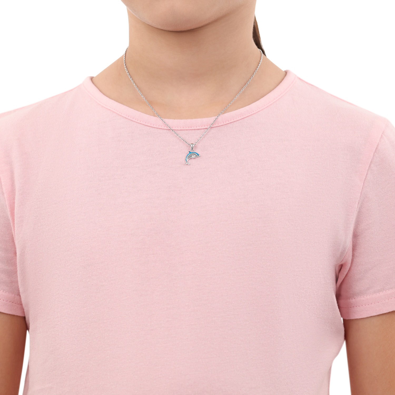 Prinzessin Lillifee Kette mit Anhänger »Delfin-Optik, 2039764«, mit Zirkonia (synth.)