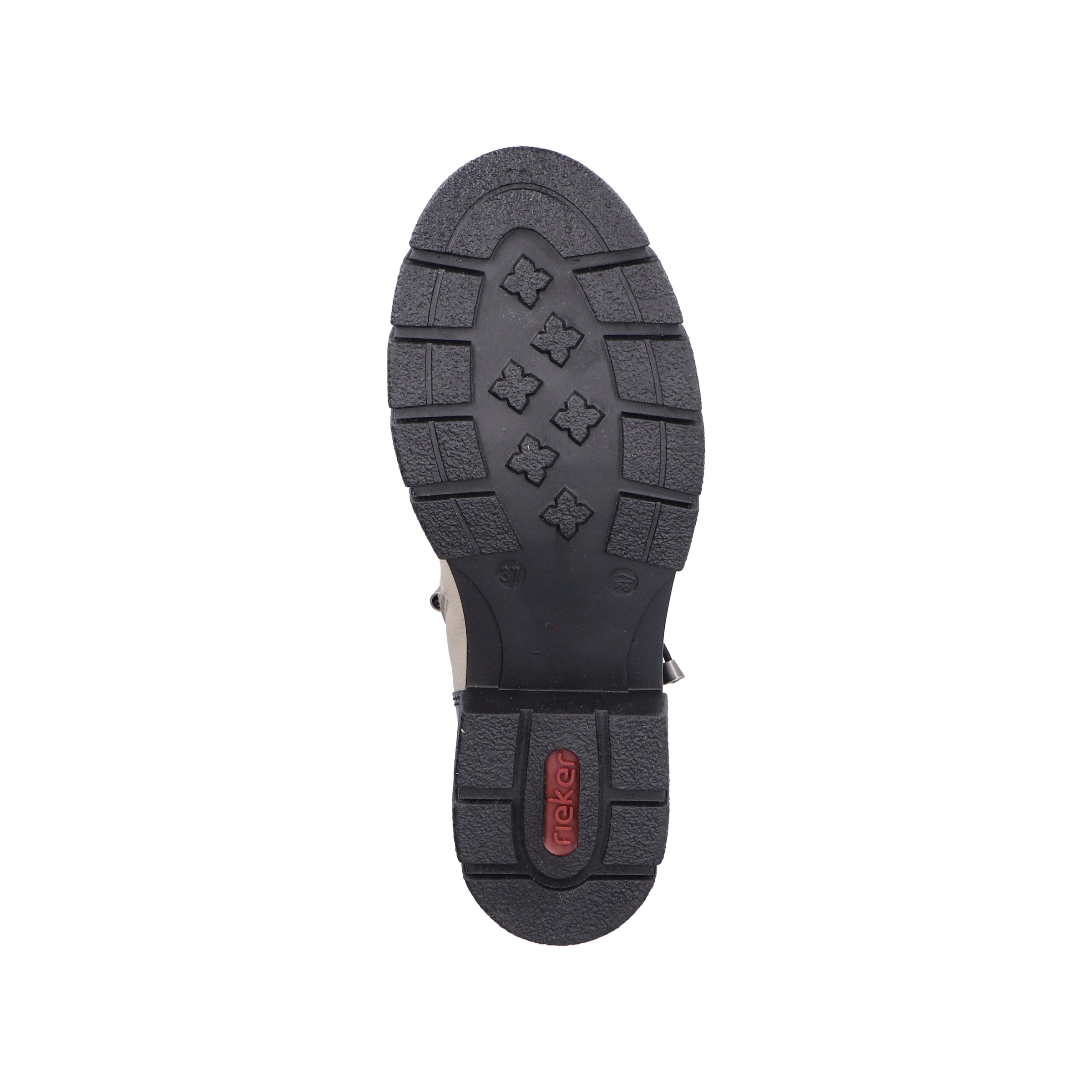 Rieker Schnürboots  Stiefelette mit Gummizug-Schnürung und Lack-Details