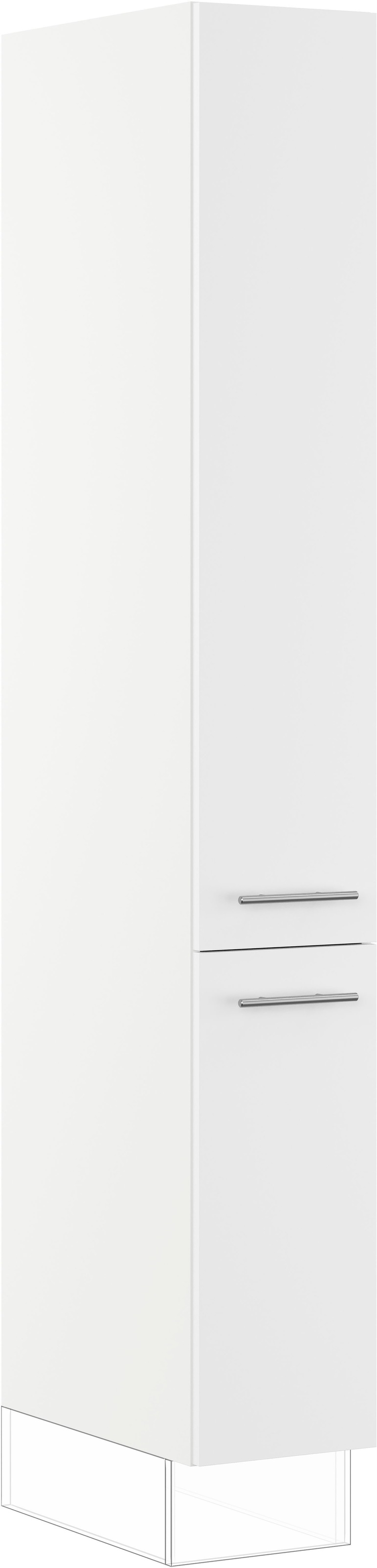 IMPULS KÜCHEN Seitenschrank »"Valencia", Breite/Höhe: 30/205,1 cm« vormontiert, mit Drehtüren, mit verstellbaren Fachböden