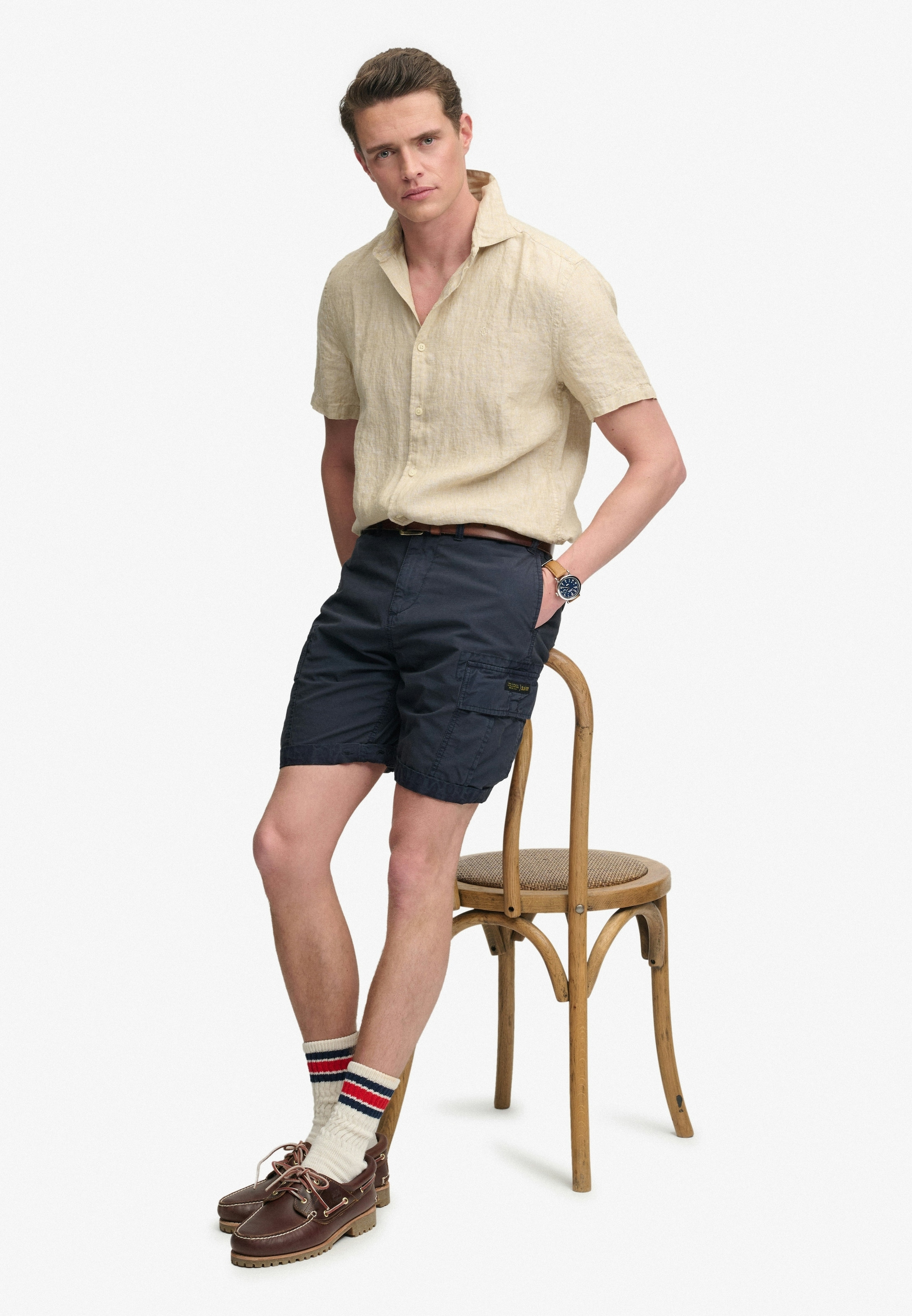 Superdry Cargoshorts »RIPSTOP LIGHT CARGO SHORT«  Relaxed Fit, knielange Schnittform, mit Reißverschluss