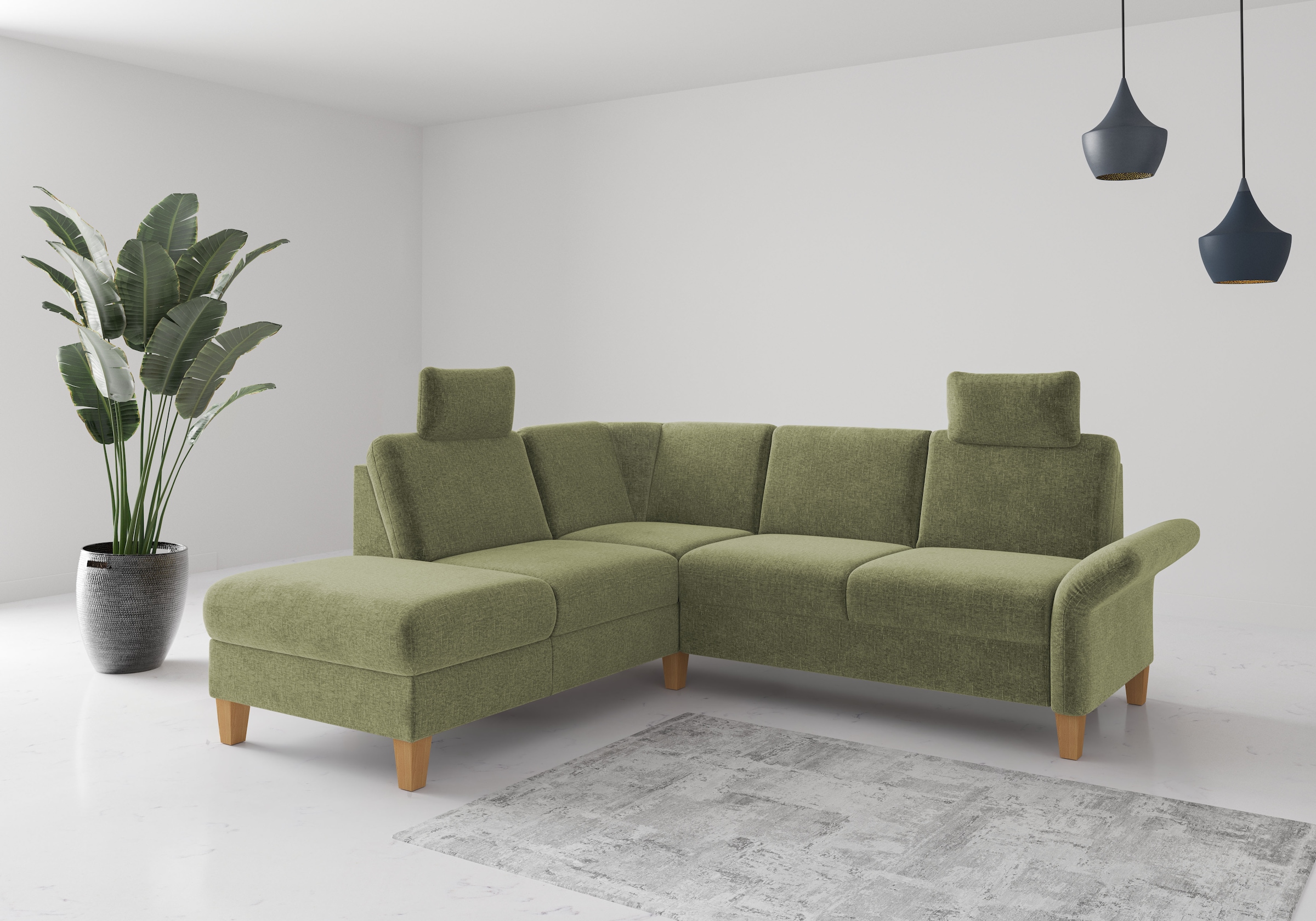 Home affaire Ecksofa »Rochelle, L-Form«, wahlweise mit Armteilverstellung, günstig online kaufen