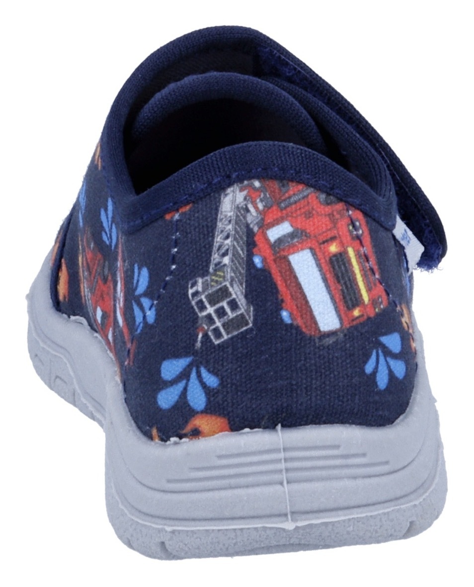 Richter Hausschuh »Mailo WMS: Mittel«, Klettschuh mit allover Print, Größenschablone zum Download