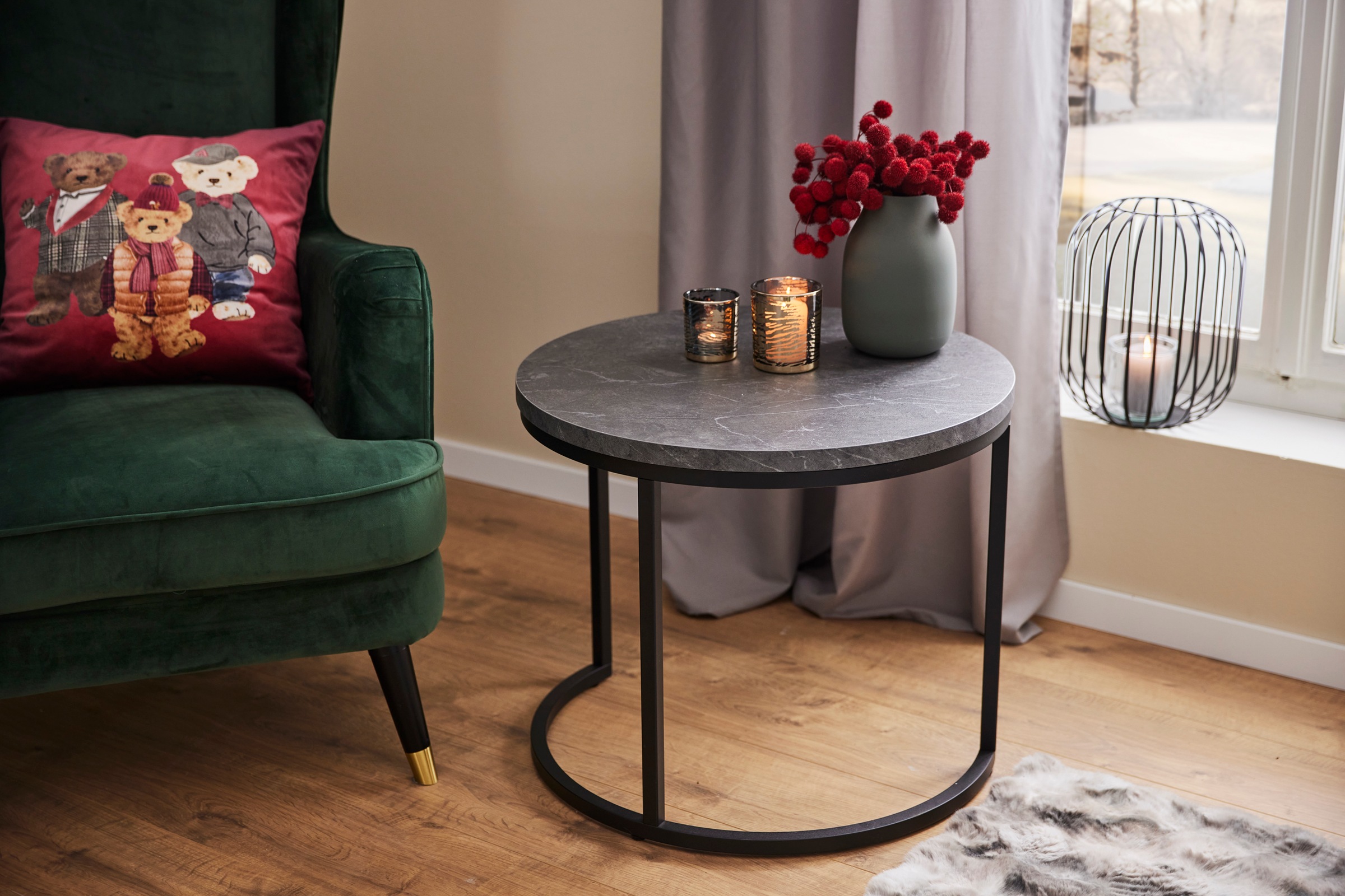 Mäusbacher Couchtisch »Couchtisch rund« Couchtisch rund Durchmesser 60cm, M günstig online kaufen