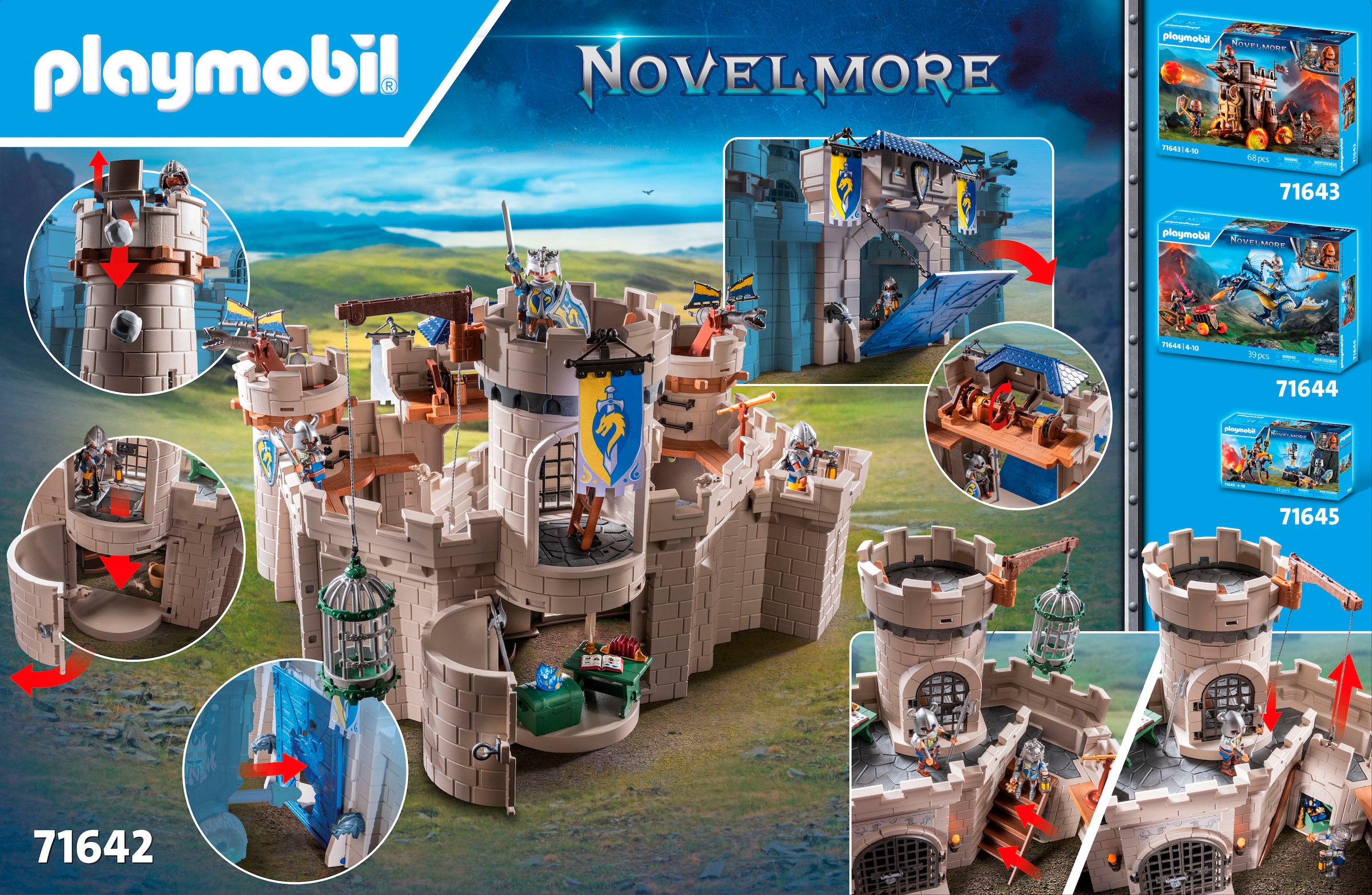 Playmobil® Konstruktions-Spielset »Arwynns Burg (71642), Novelmore« Made in Europe