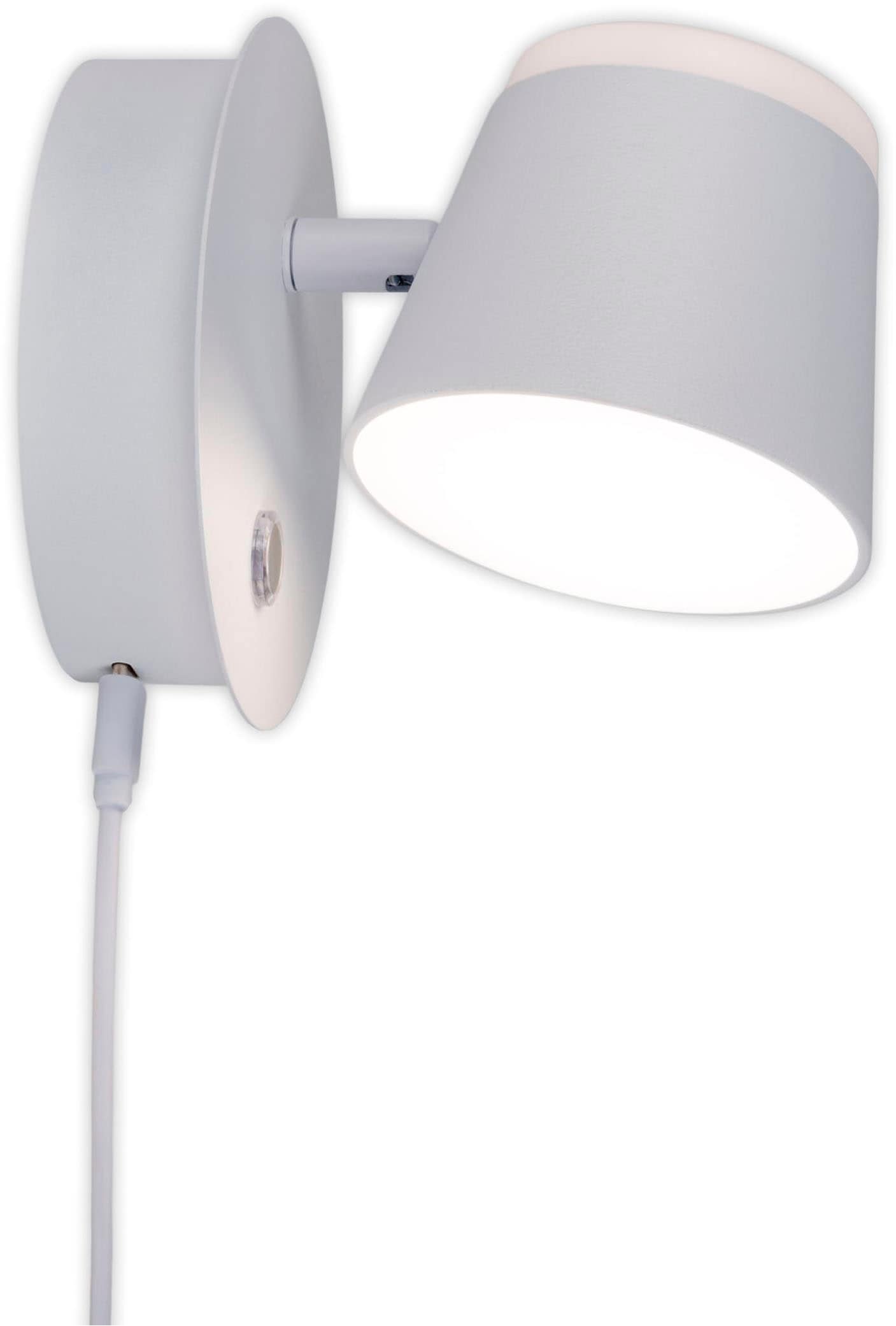 näve LED Wandleuchte »Tondo«, 1 flammig, Leuchtmittel LED-Modul | LED fest integriert, magnetisch, Akku Aufladung per USB-C Kabel, dimmbar per touch, Memory