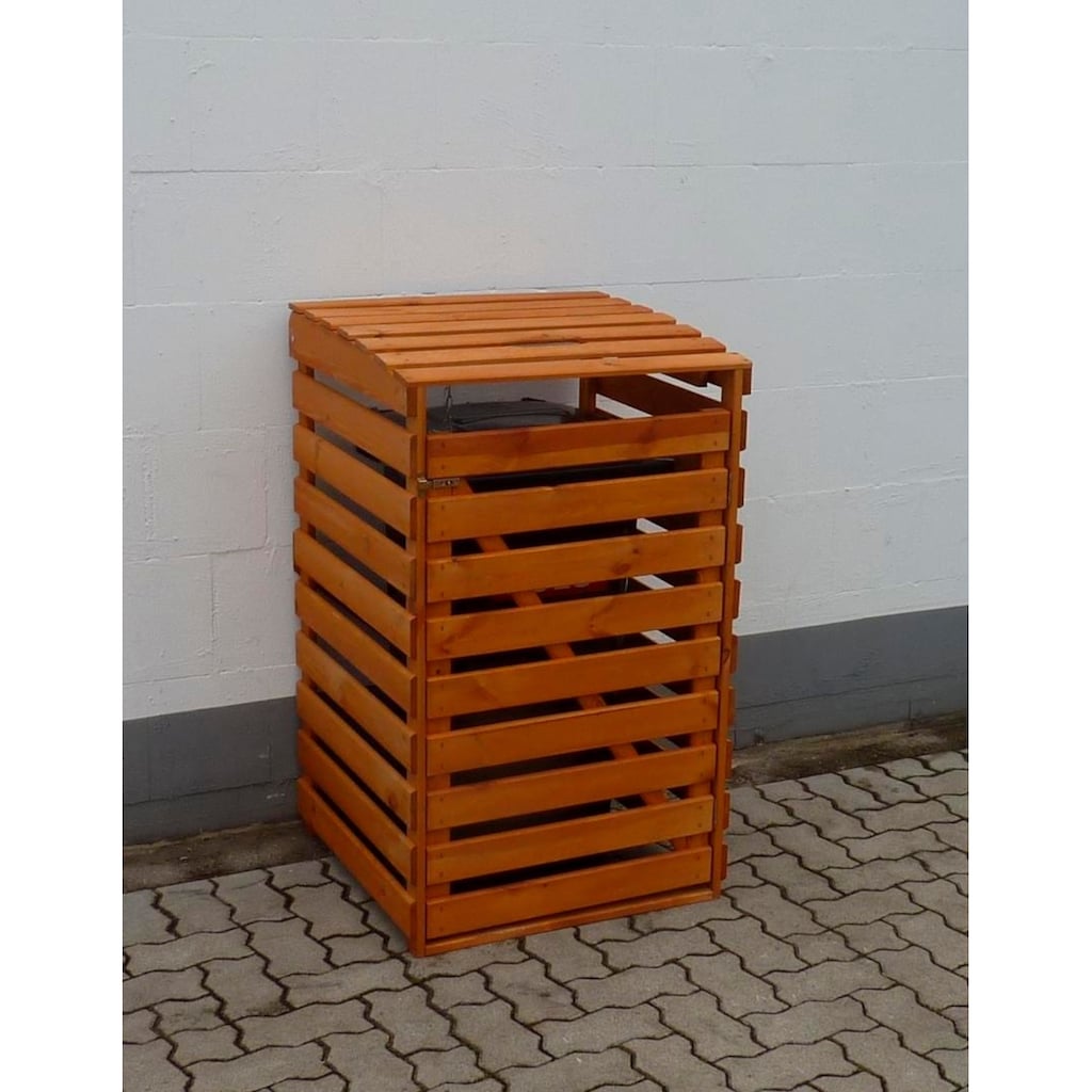promadino Mülltonnenbox, für 1x240 l aus Holz, BxTxH: 67x90x122 cm