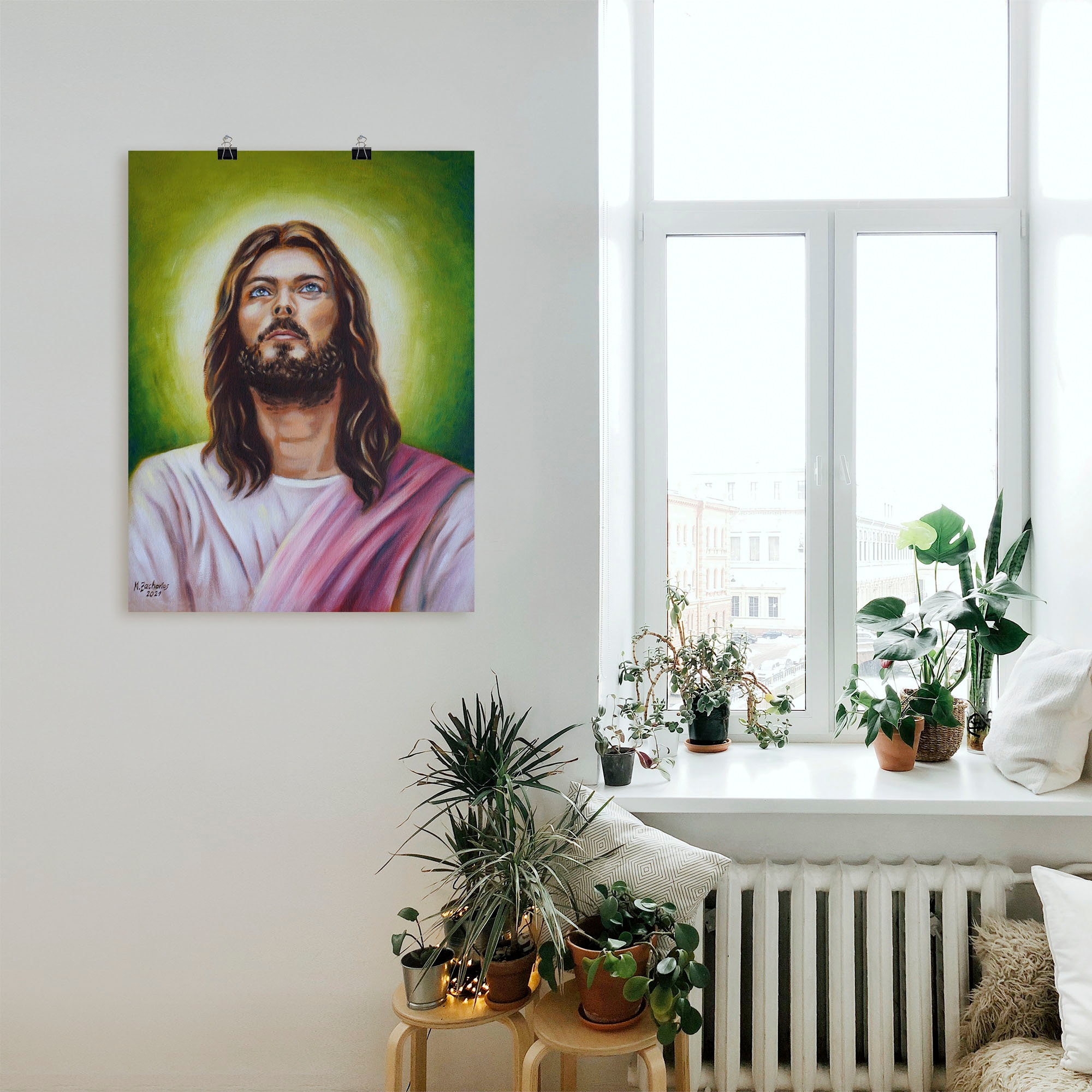 Artland Wandbild »Jesus Christus Porträt«, Christliche Bilder, (1 St.), als Leinwandbild, Poster in verschied. Größen