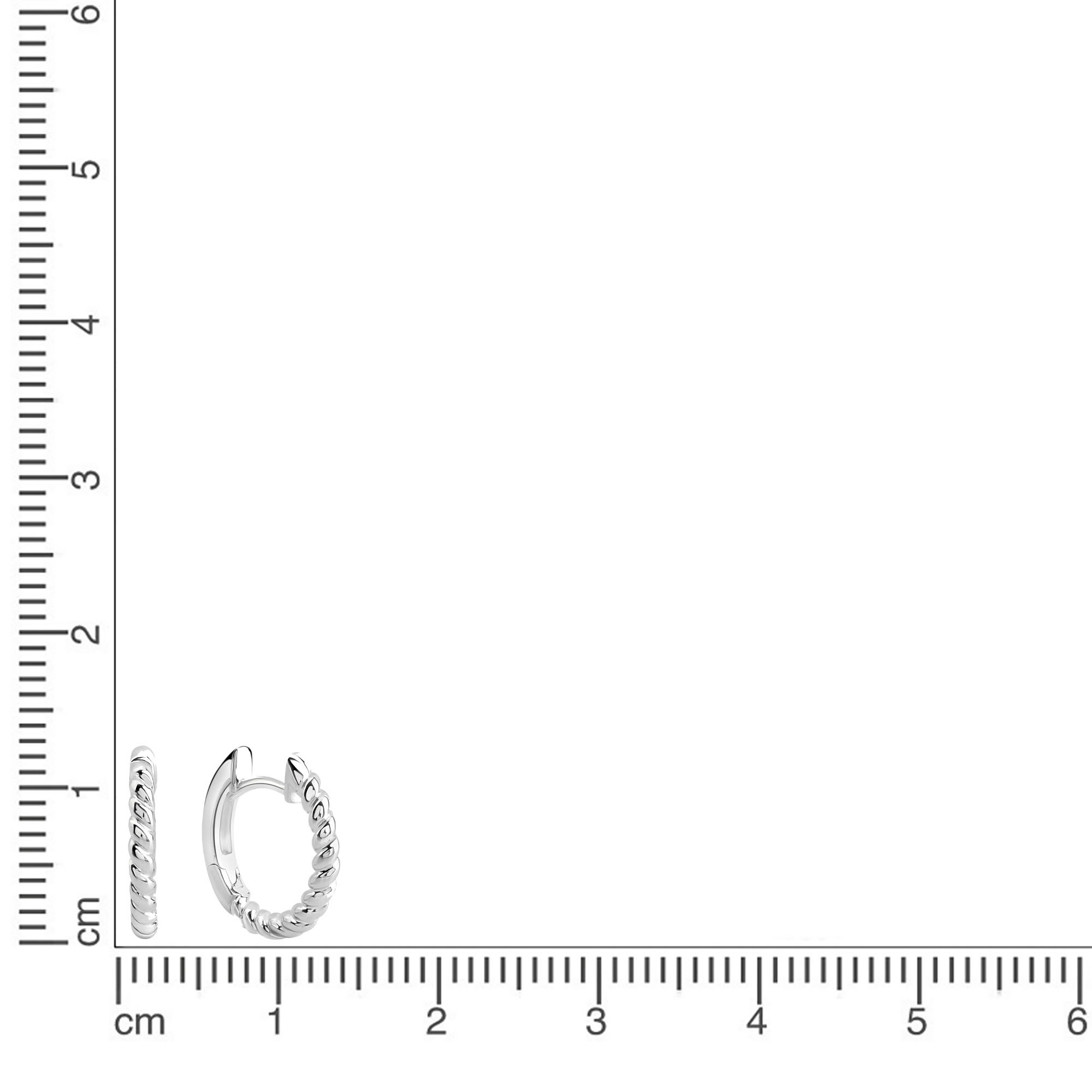 Firetti Paar Creolen »Schmuck Geschenk Silber 925 Ohrschmuck Ohrringe gedreht«