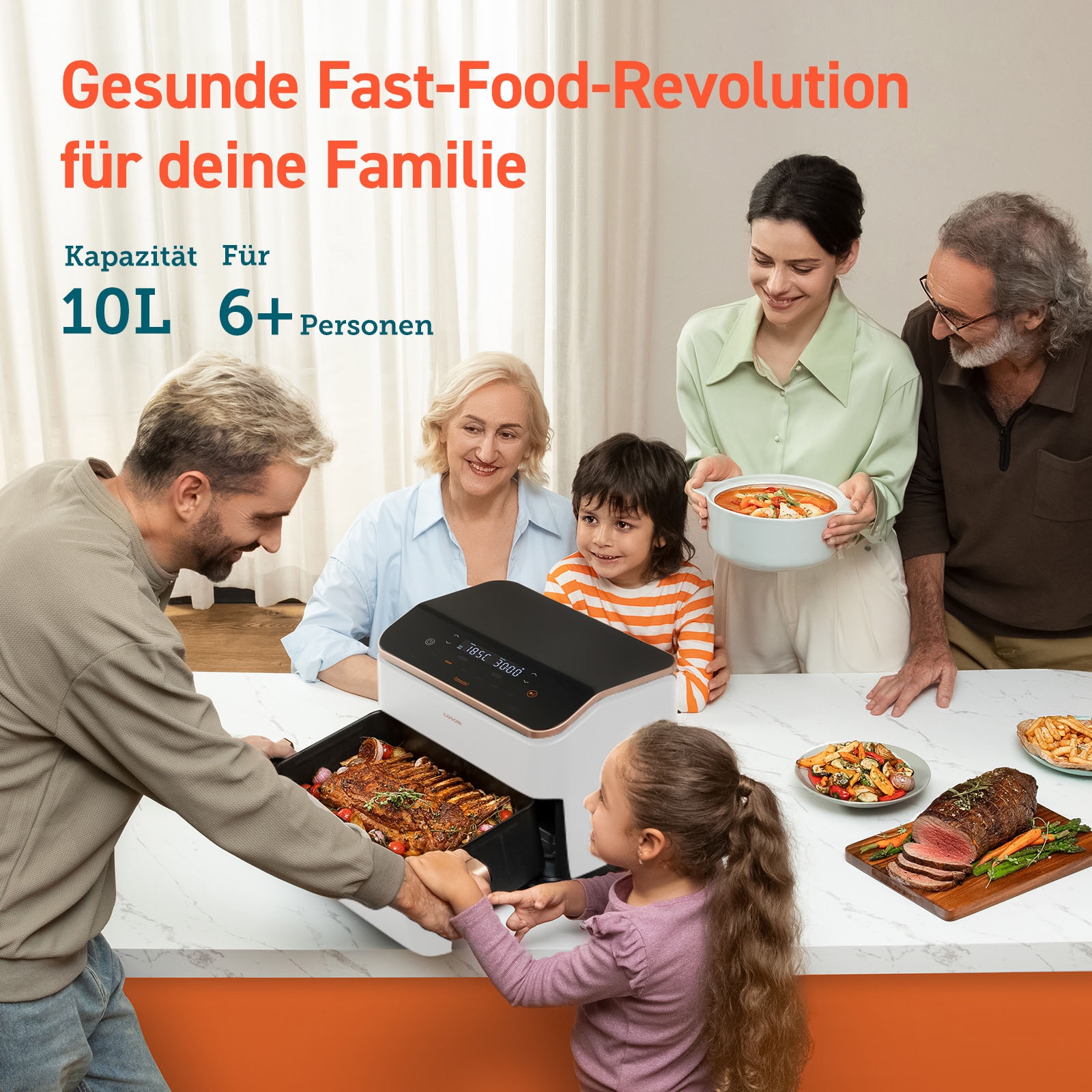 Cosori Heißluftfritteuse »CAF-TF101S-WEUR« 2800 W