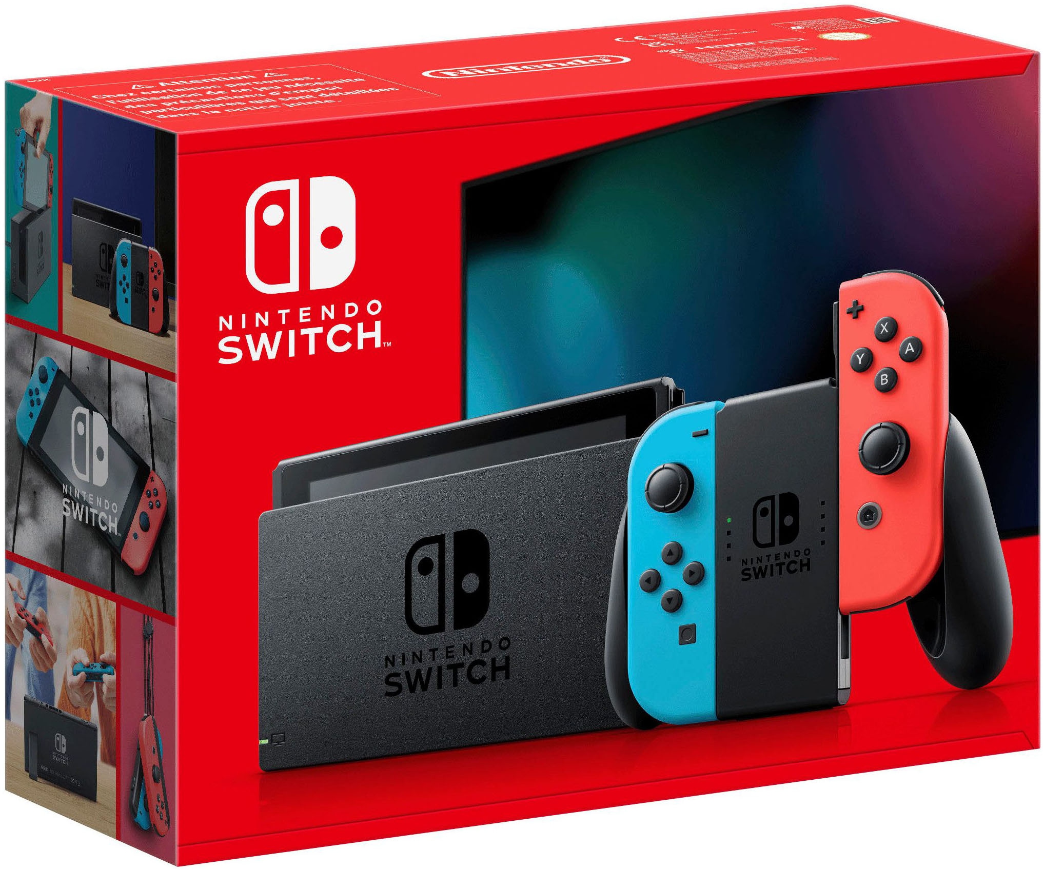 Nintendo Switch Konsolen-Set »Switch + Big Brain Academy: Kopf an Kopf«, Switch Neon-Rot/Neon-Blau inkl. Big Brain Academy