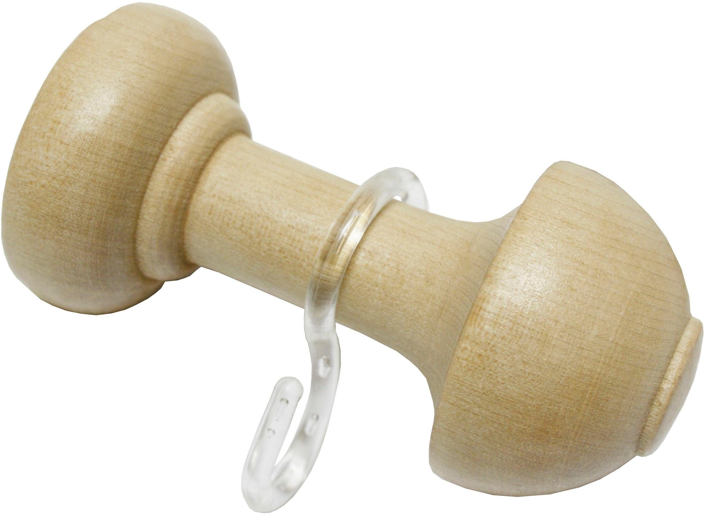 GARDINIA Schalhalter »mit Haken, Holz« Serie Gardinenstangen-Set Lugano Cla günstig online kaufen