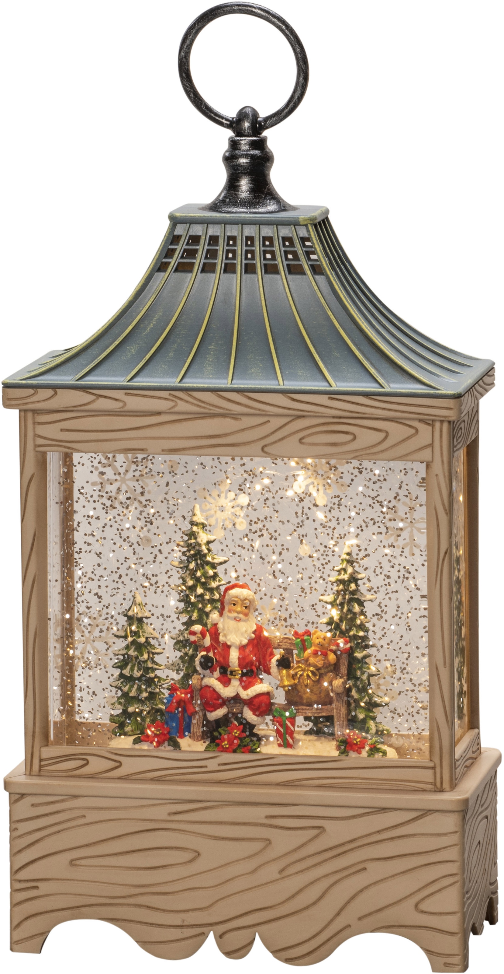 KONSTSMIDE LED Laterne kaufen und Baum, Timer, online naturfarben, Weihnachtsdeko«, 5h 1 weiße Diode »Wasserlaterne Santa warm wassergefüllt