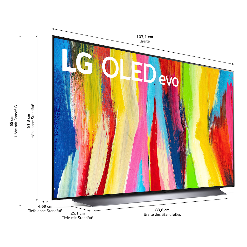 LG OLED-Fernseher »OLED48C27LA«, 121 cm/48 Zoll, 4K Ultra HD, Smart-TV