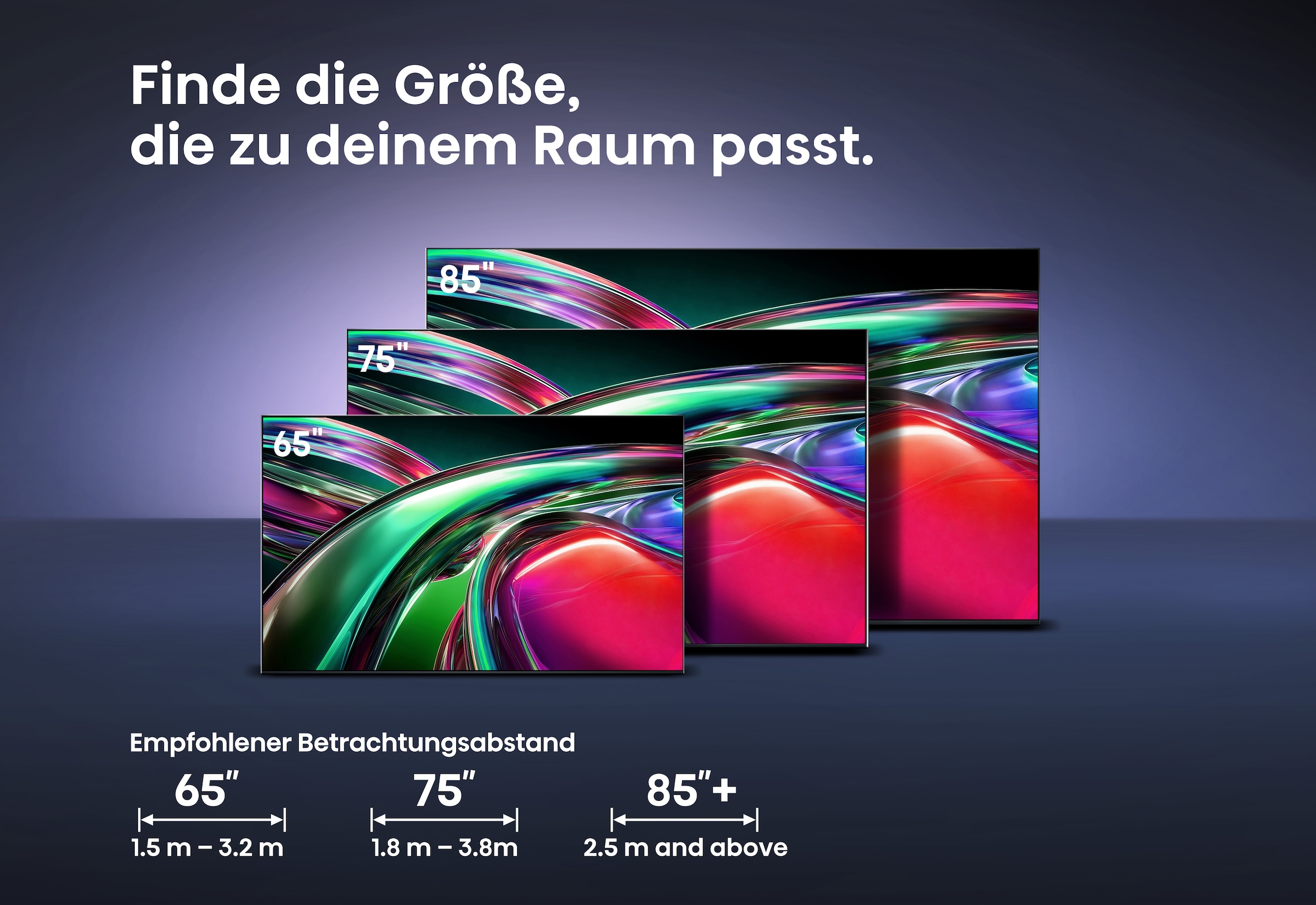 Hisense Mini-LED-Fernseher »65UR9DS« 164 cm/65 ″ Smart-TV