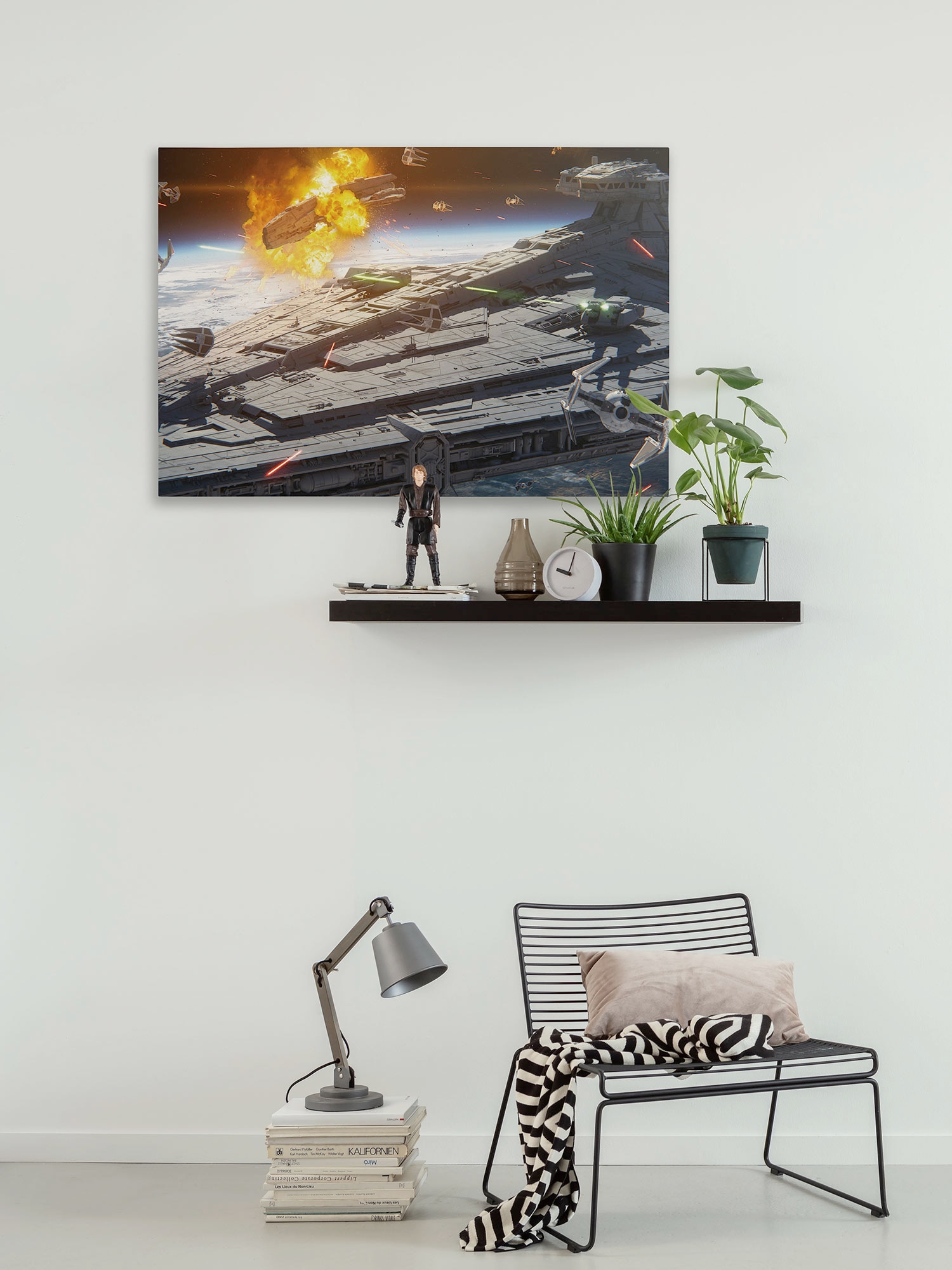 Komar Leinwandbild »Star Wars The Mandalorian Space Fight«, Disney, (1 St.), 90 x 60 cm (Breite x Höhe) - Kinderzimmer, Dekoration