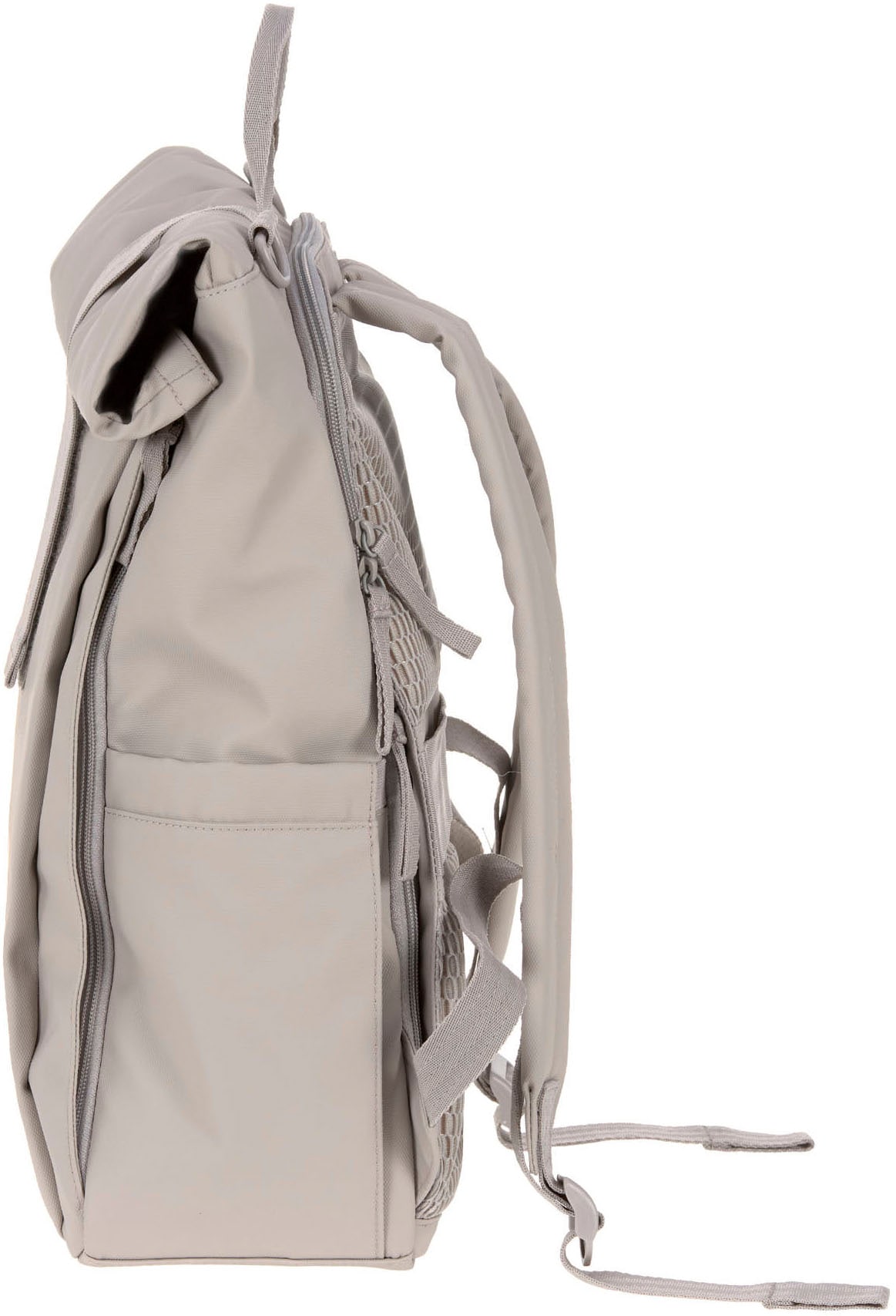 LÄSSIG Wickelrucksack »Green Label, Rolltop Up, taupe«, vegan; zum Teil aus recyceltem Material