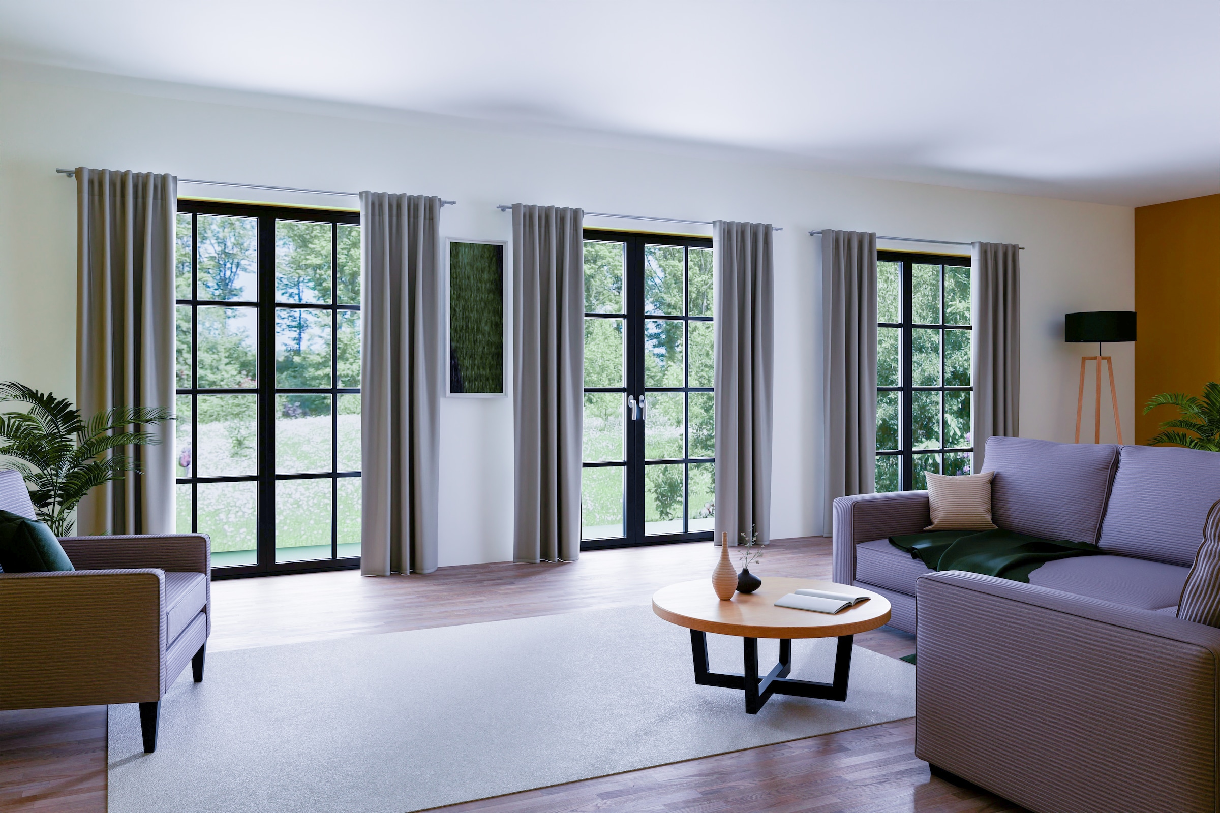 HOMING Vorhang »Galdin«, (1 St.), Verdunklungsvorhang, blickdicht, Thermo, Energiesparend