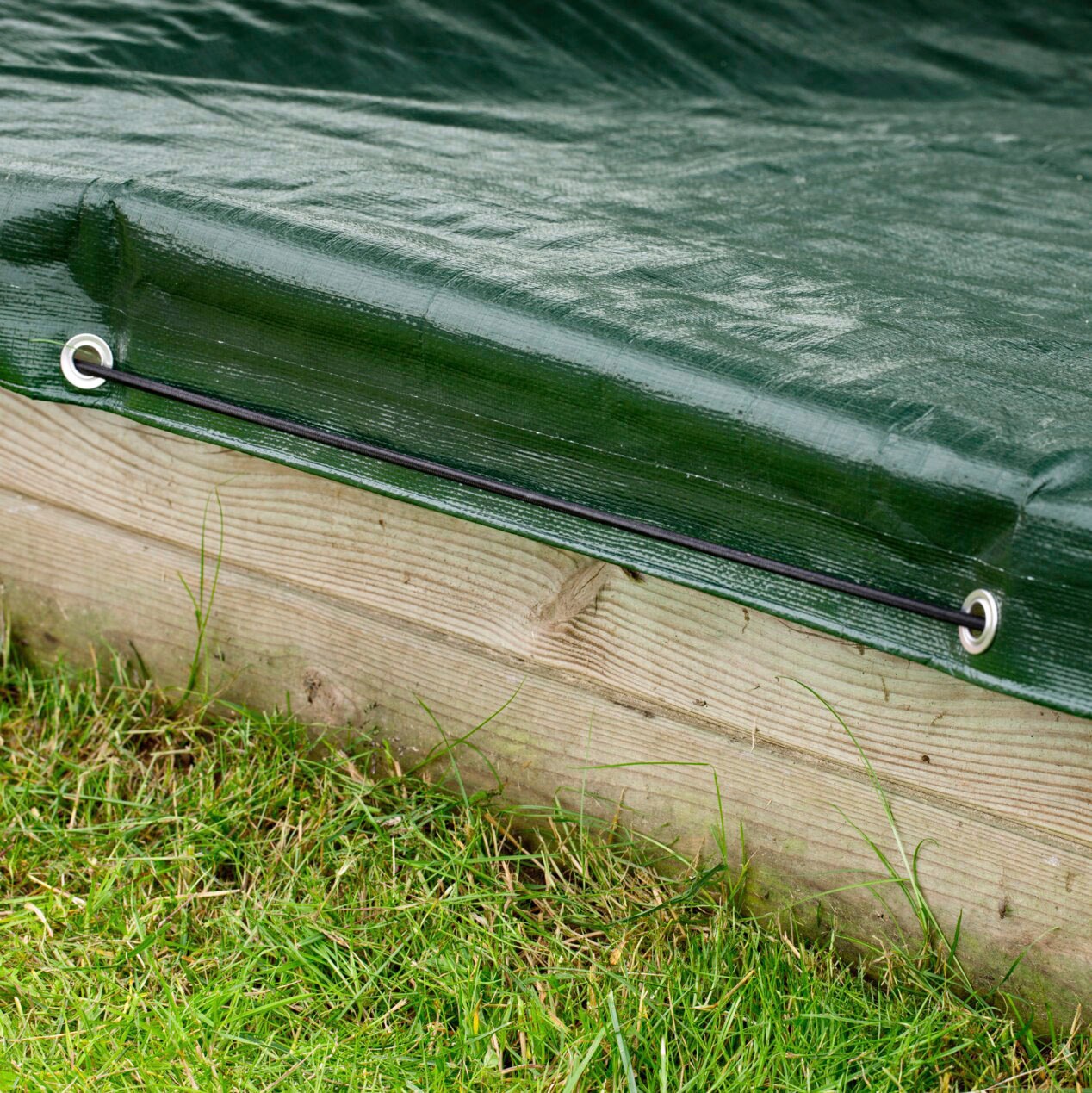 Windhager Sandkasten-Abdeckplane, LxB: 1,4x1,4 m, mit stabilen Aluminiumösen