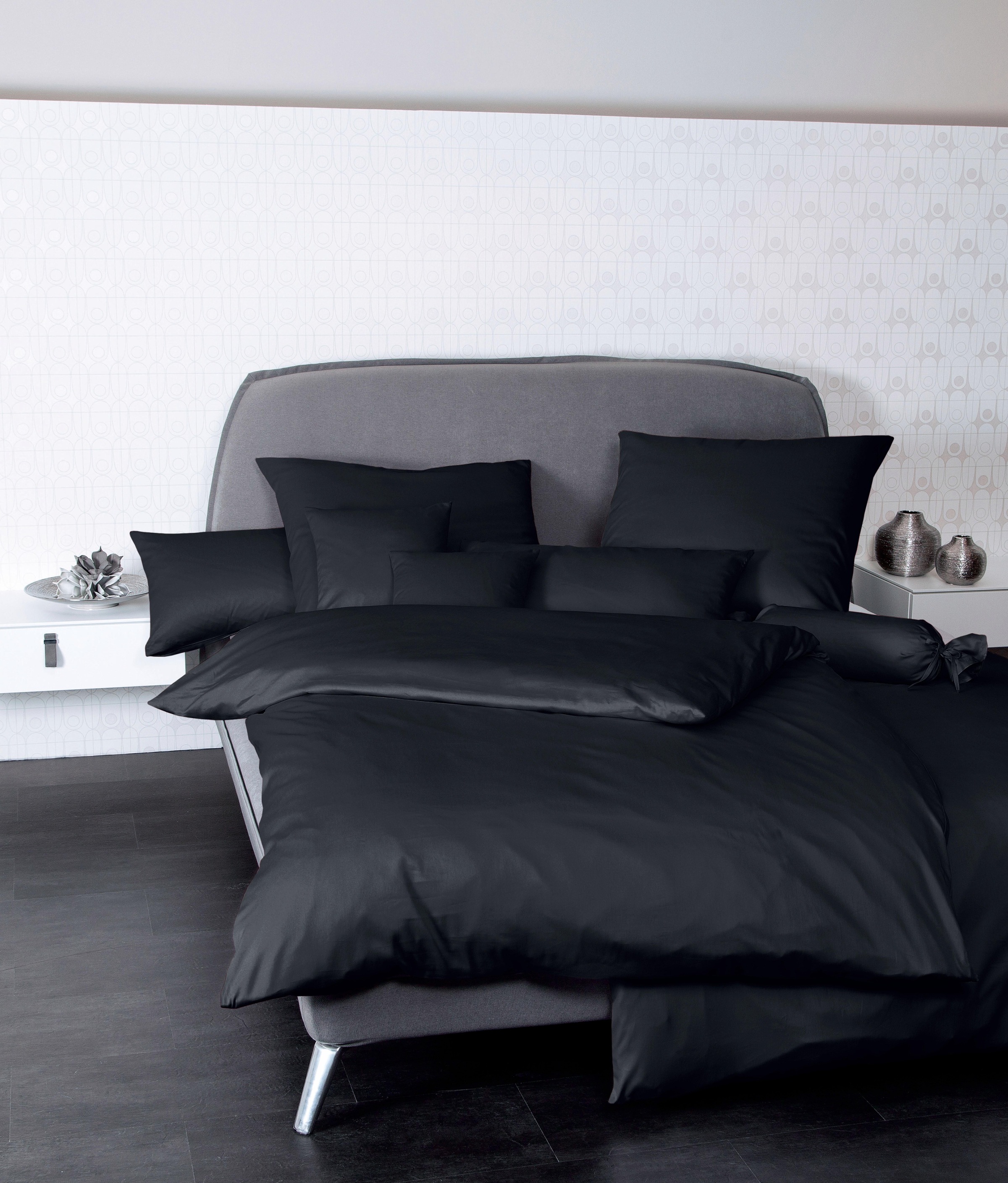 Janine Bettwäsche Unifarbene Janine Mako Satin günstig online kaufen