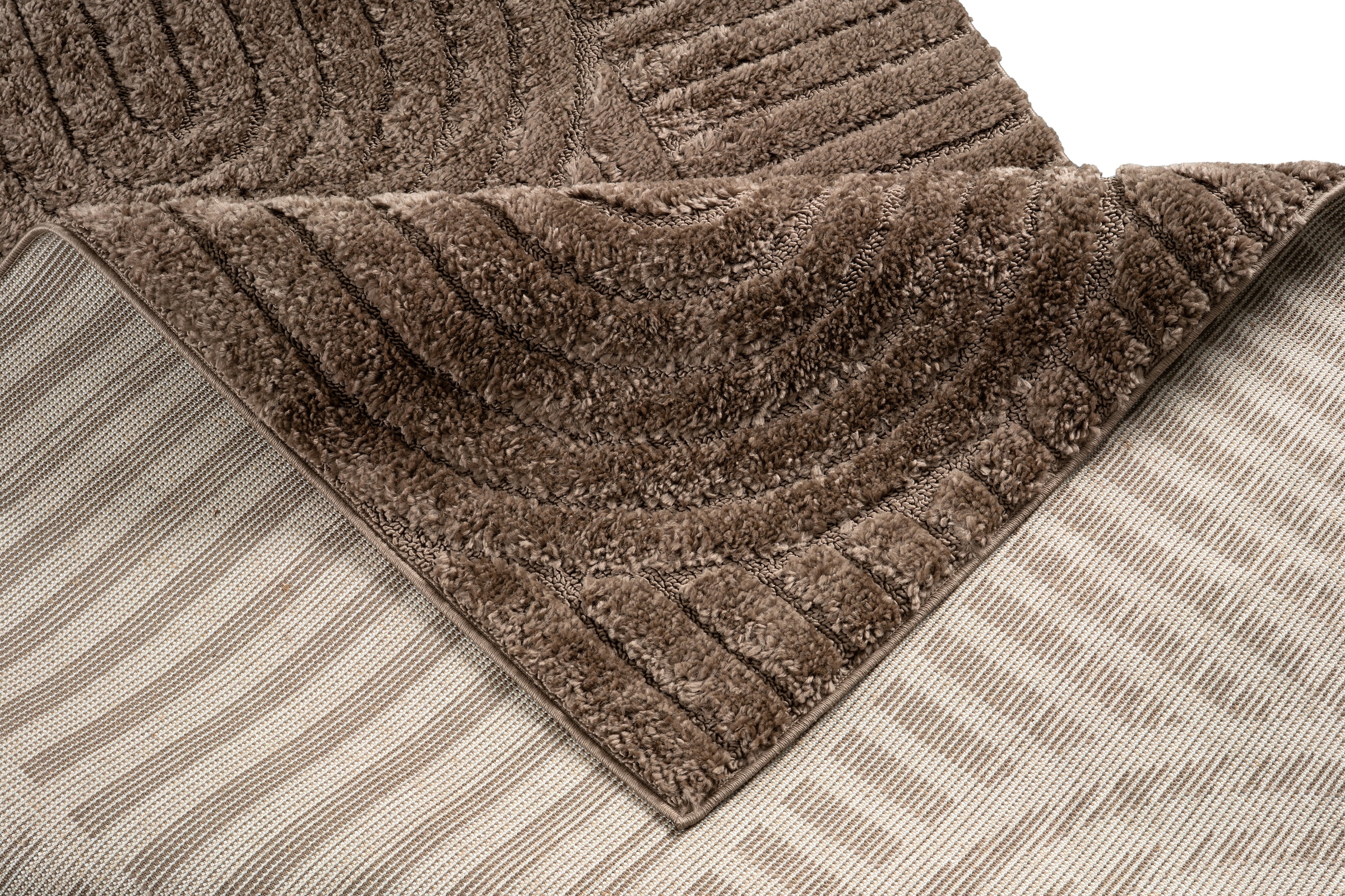 OTTO home Teppich »Jonne, Boho-Design, Scandi, Designteppich« rechteckig 20 mm Höhe Hoch-Tief, 3D Optik, skandinavischer Stil, Wohnzimmer, Schlafzimmer