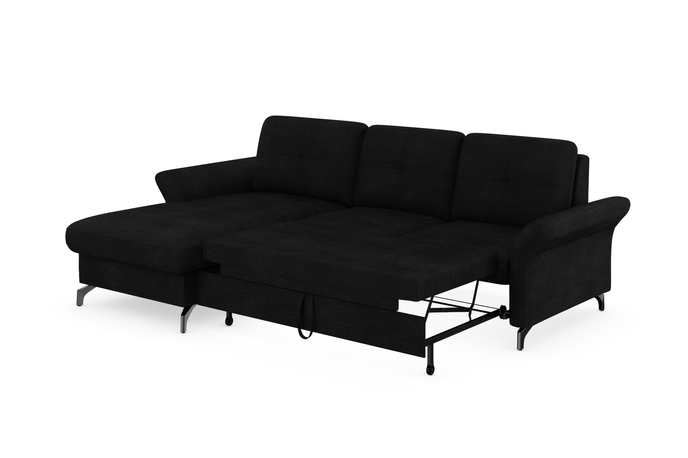 Places of Style Ecksofa »Calando L-Form«, wahlweise mit Bettfunktion, Bettkasten und Armteilfunktion