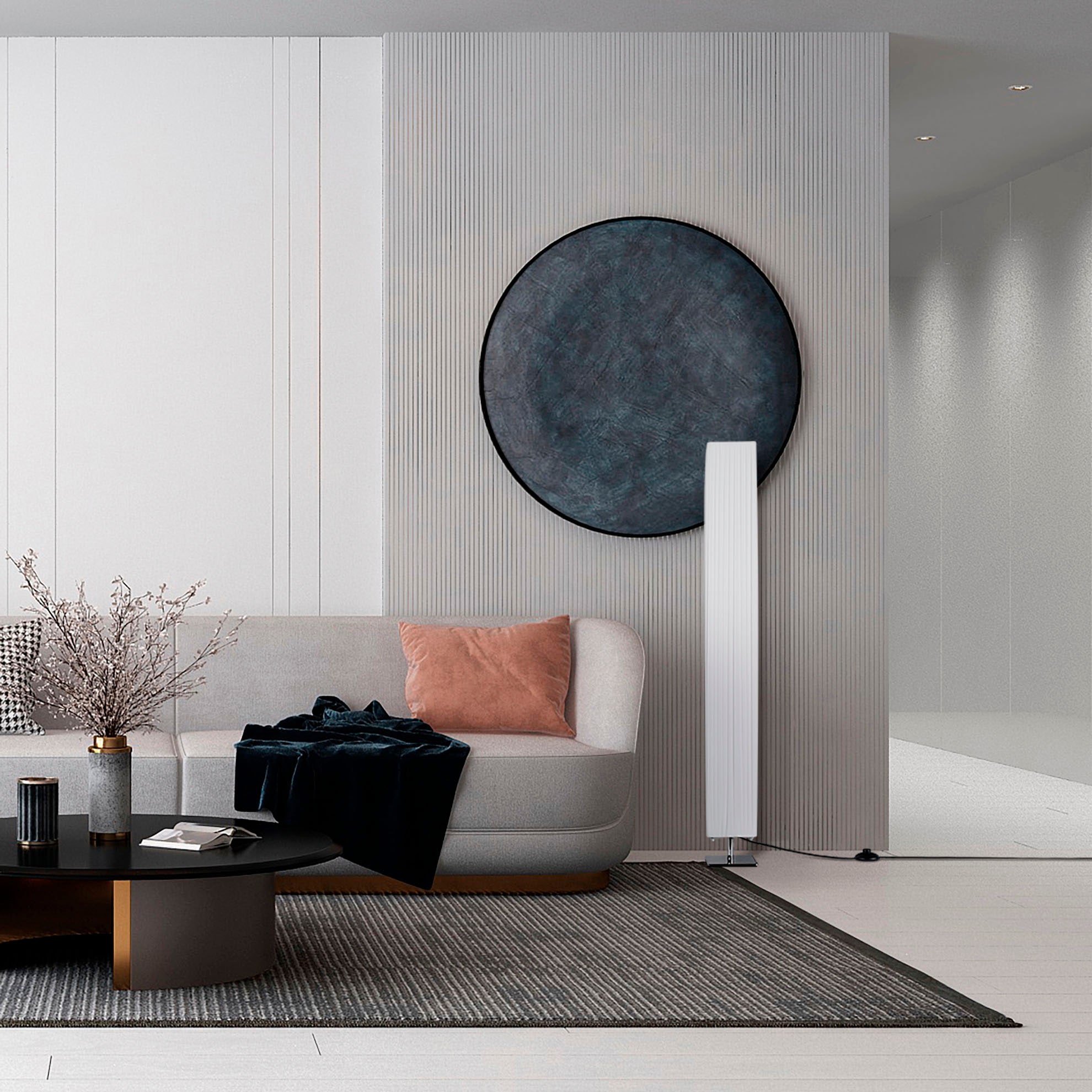 Paco Home Stehlampe »KIRSTEN«, Leuchtmittel E27 | ohne Leuchtmittel, LED Stehlleuchte Wohnzimmer Innen Schlafzimmer Esszimmer Zeitlos E27