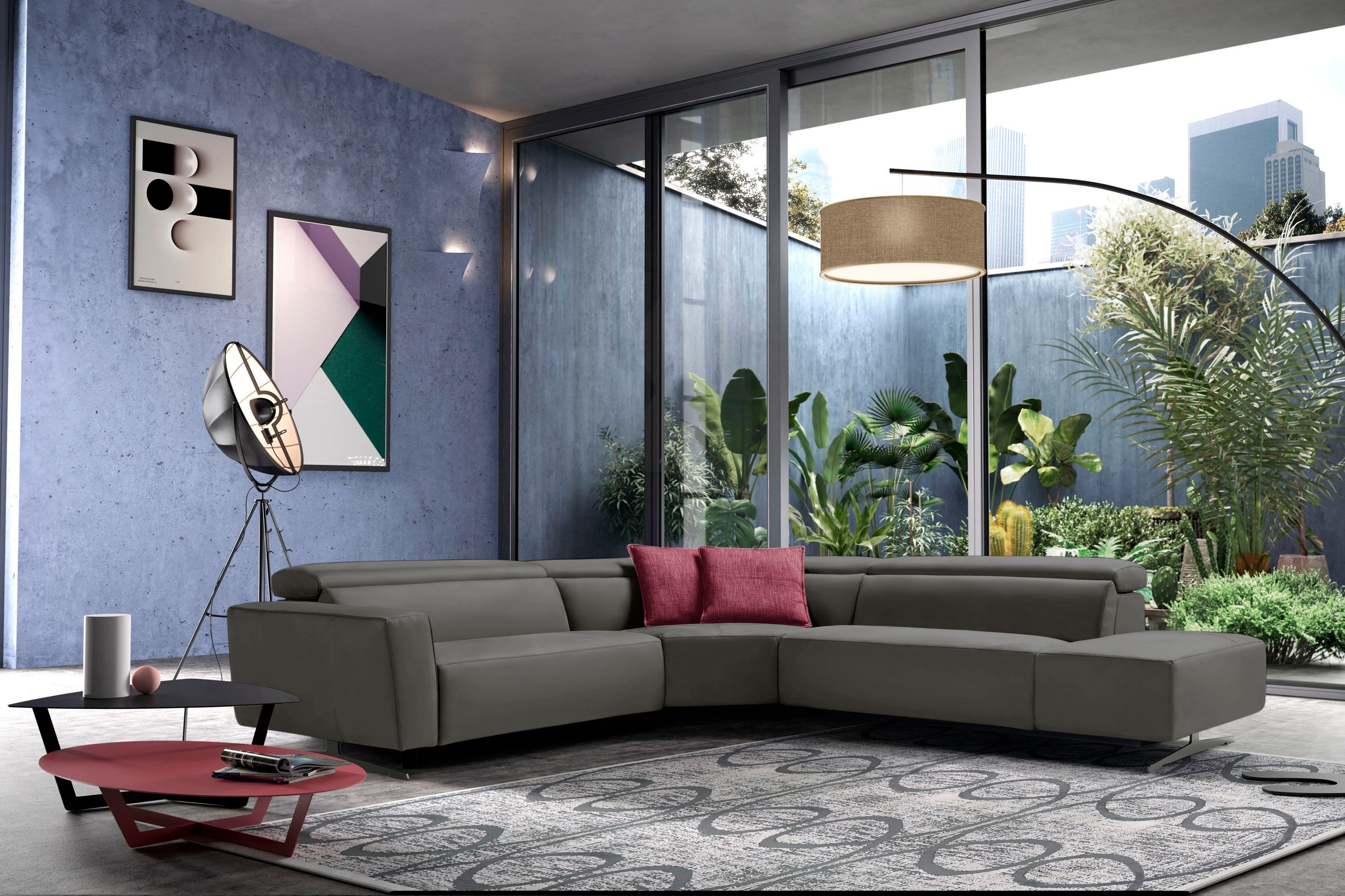 Egoitaliano Ecksofa »Stefanie-e, Designsofa der Extraklasse, bequem mit hoh günstig online kaufen