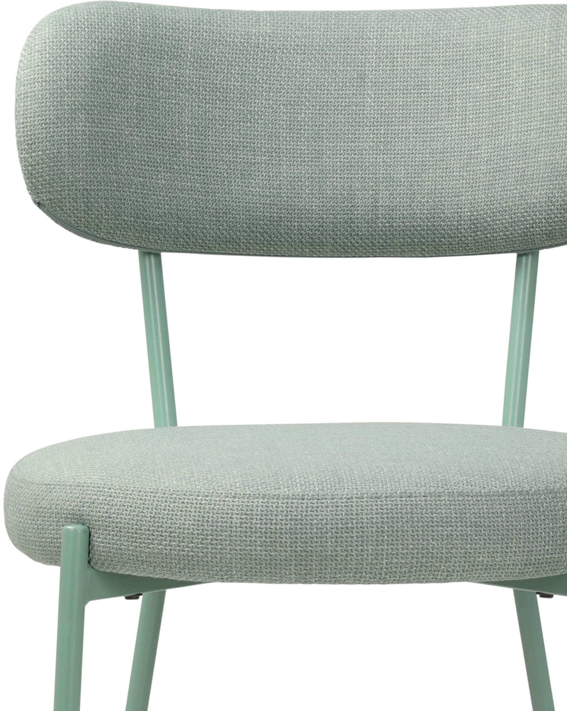 TOM TAILOR HOME 4-Fußstuhl »SOFT PAD CHAIR«, (Set), 2 St., Webstoff, Esszimmerstuhl, 4-Fußgestell, mit Rückenausschnitt